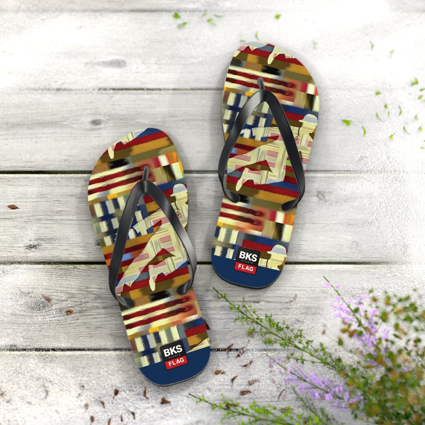 BKS Flag Colorblock Red™ Flip Flops