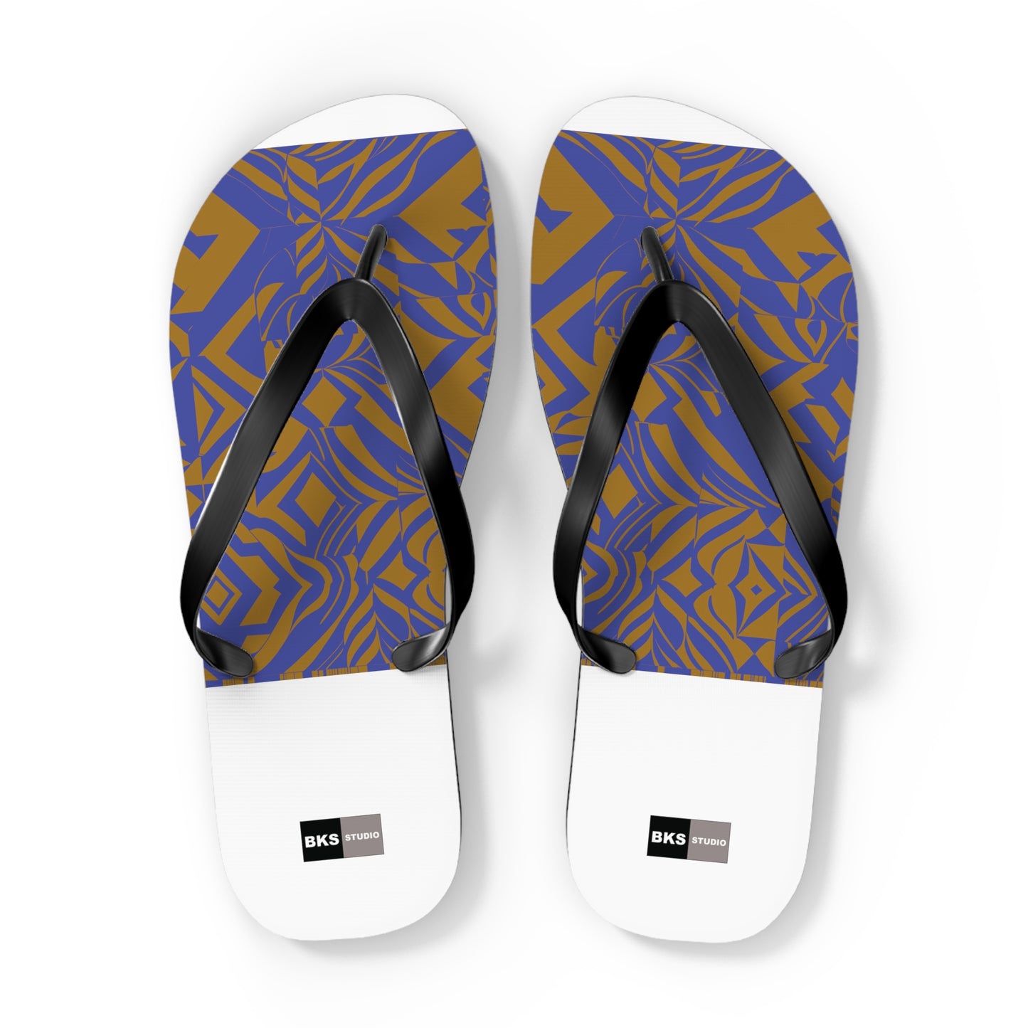 BKS Glyph Blue Gold™ Flip Flops