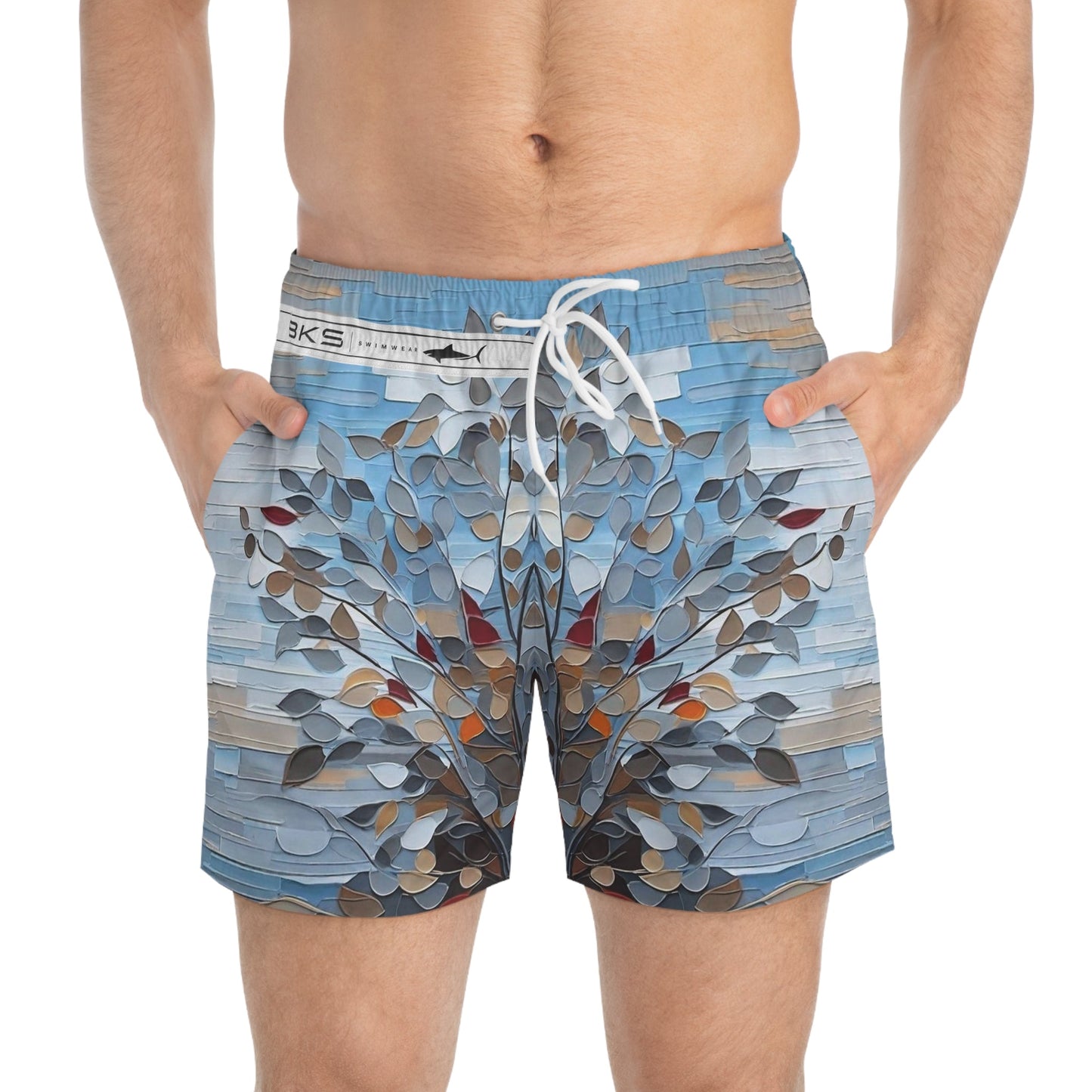 BKS Folklore Grove™ Swim Trunks Printify bakabo.club