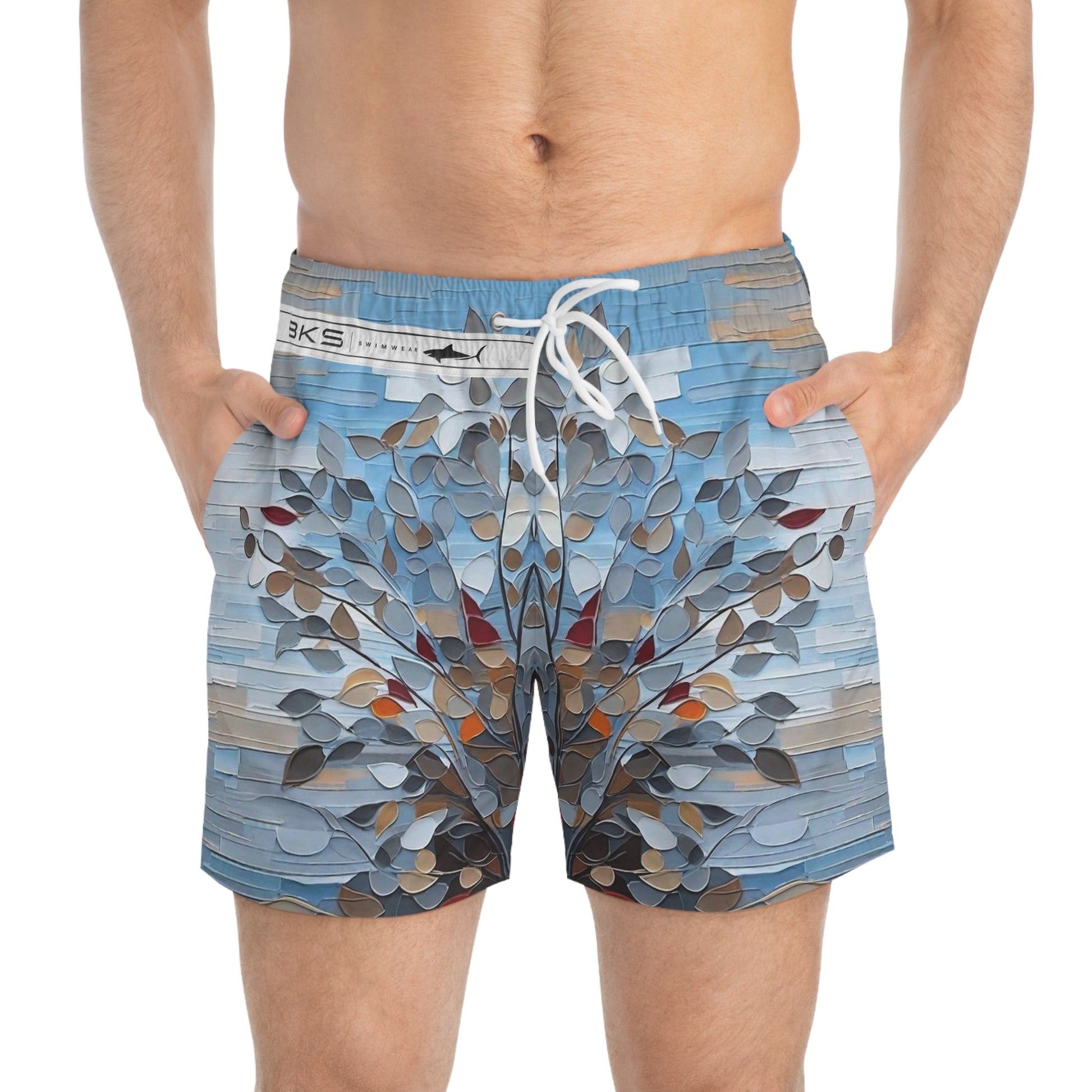 BKS Folklore Grove™ Swim Trunks Printify bakabo.club