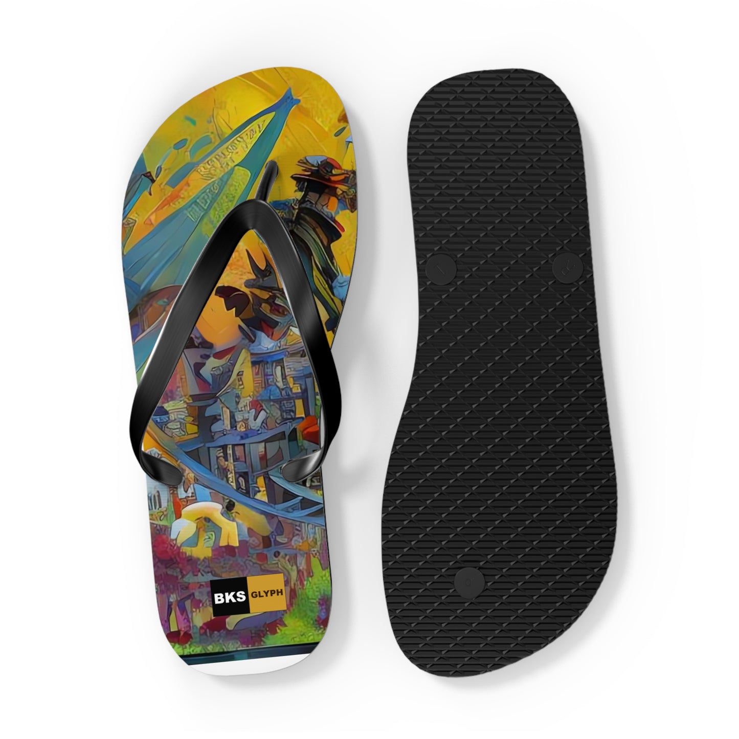 BKS Glyph Castle™ Flip Flops