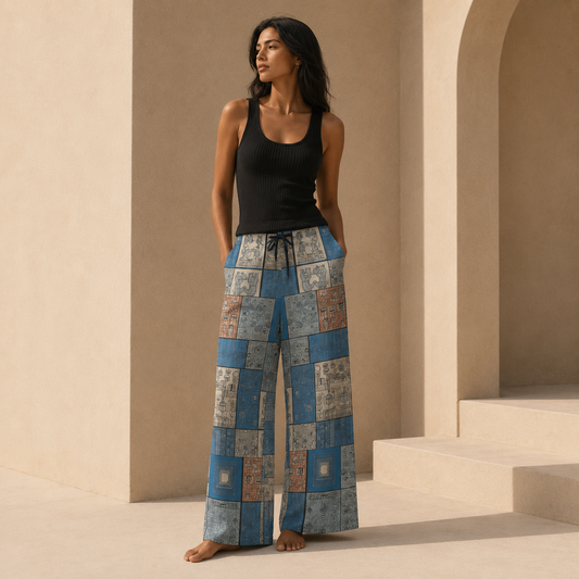 BKS Folklore Panel Lounge Pants - BKS Folklore Lounge Pants