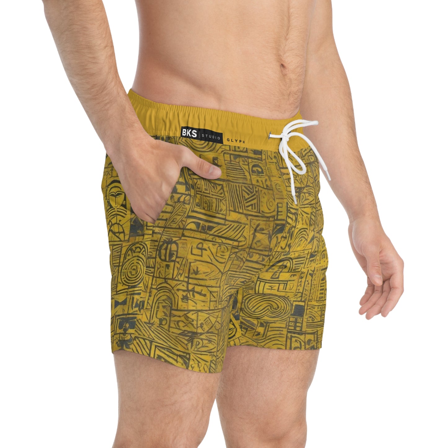 BKS Glyph Gold Mosaic™ Swim Trunks