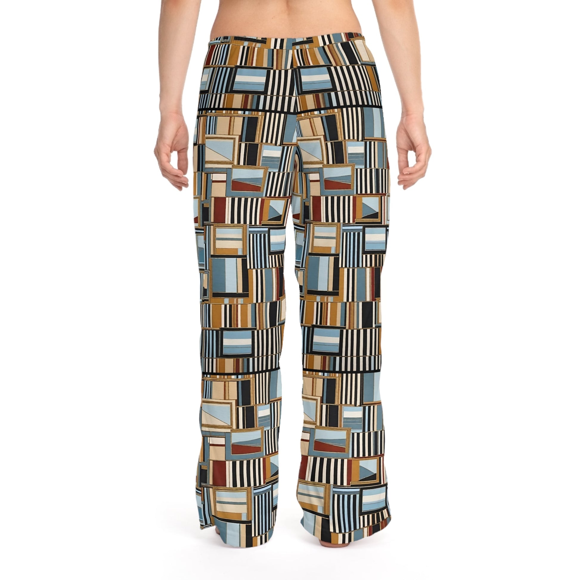Patchwork Women's Pajama Pants — Cozy Modern Lounge Sleepwear Printify bakabo.club