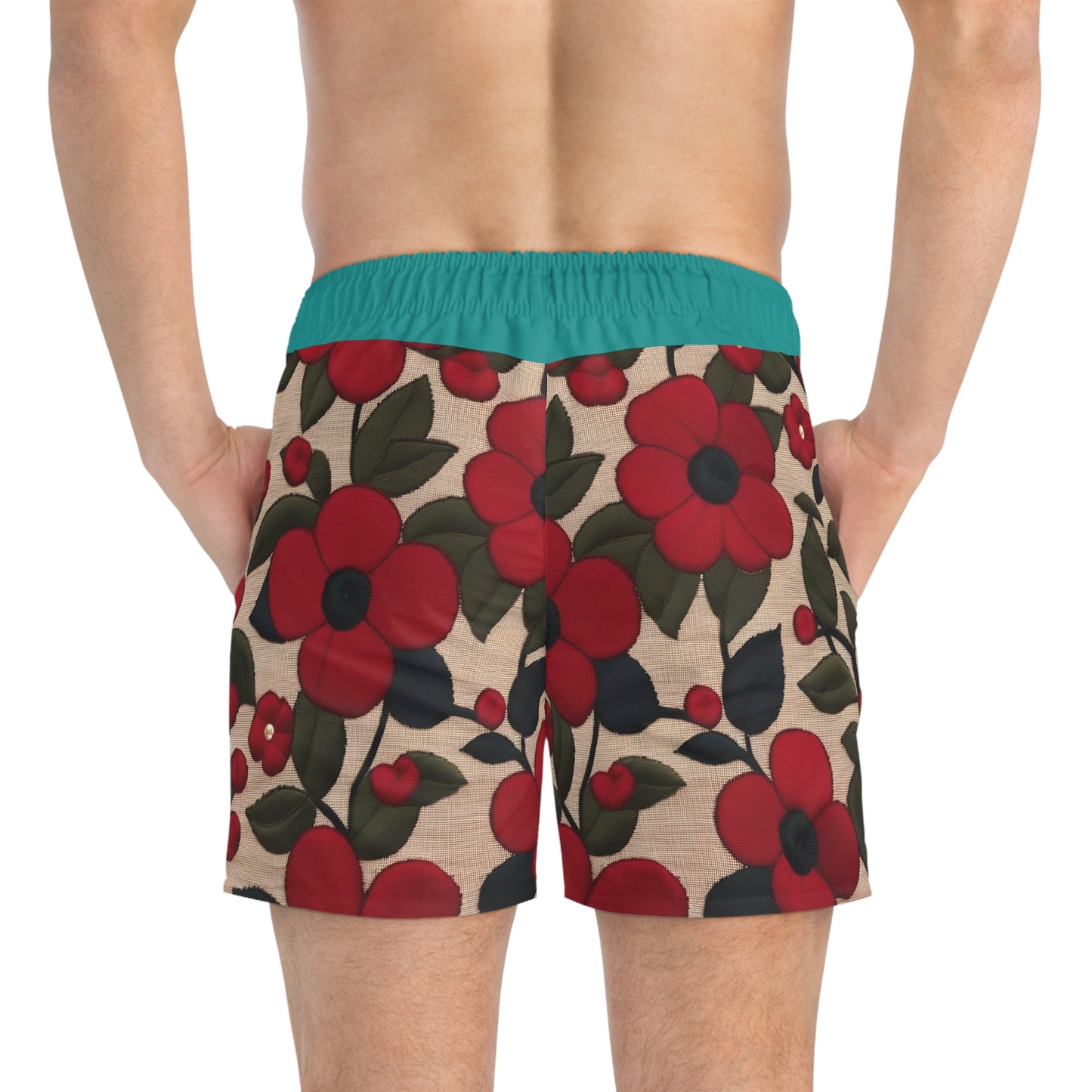 BKS Riviera Floral Poppy™ Swim Trunks