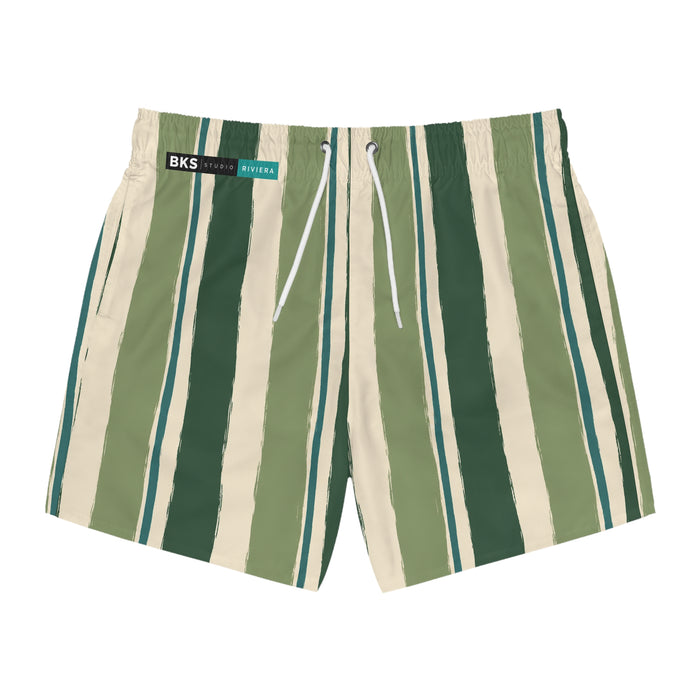 BKS Riviera Striped Green™ Badeshorts