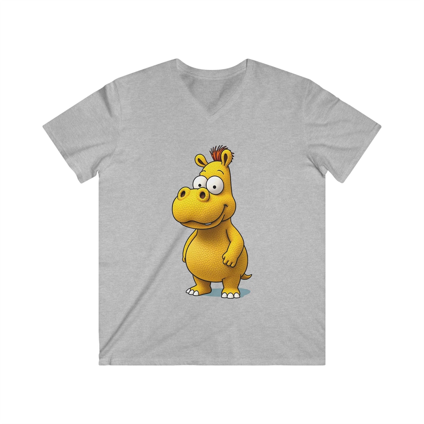 Men's Fitted V-Neck Short Sleeve Tee Printify bakabo.club