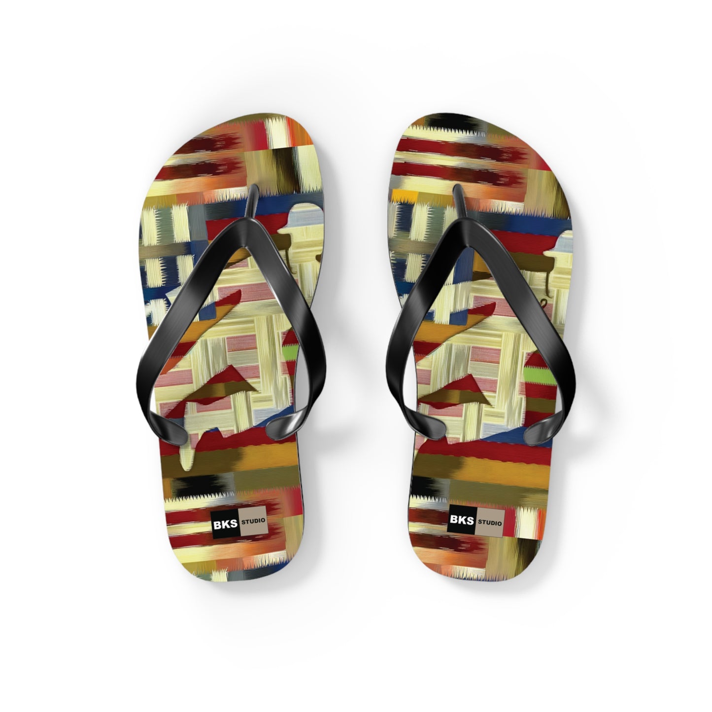 BKS Flag Colorblock Red™ Flip Flops