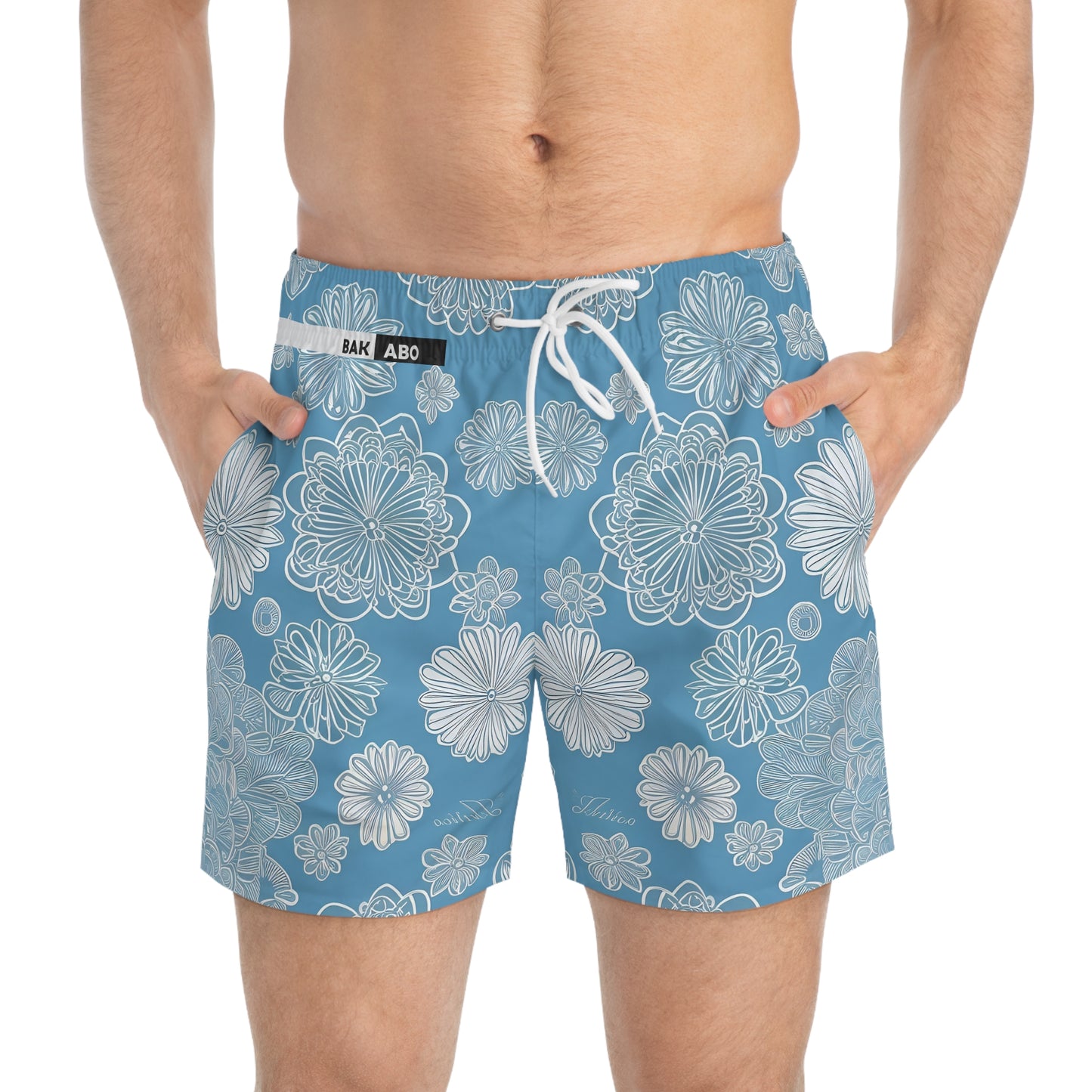 Ink Blossom (BKS)🌸Swim Trunks