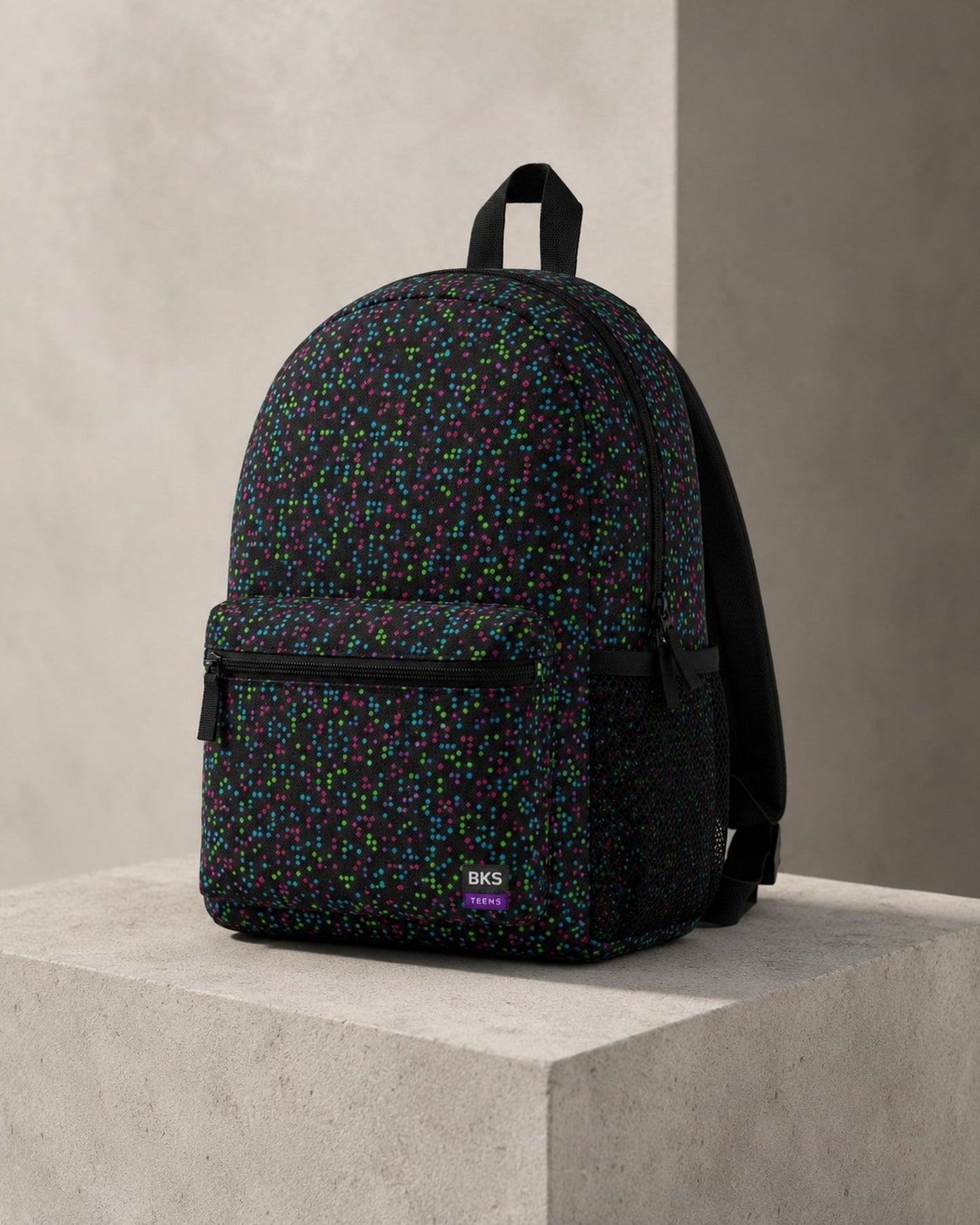 BKS Token Pixel Arcade Backpack — side