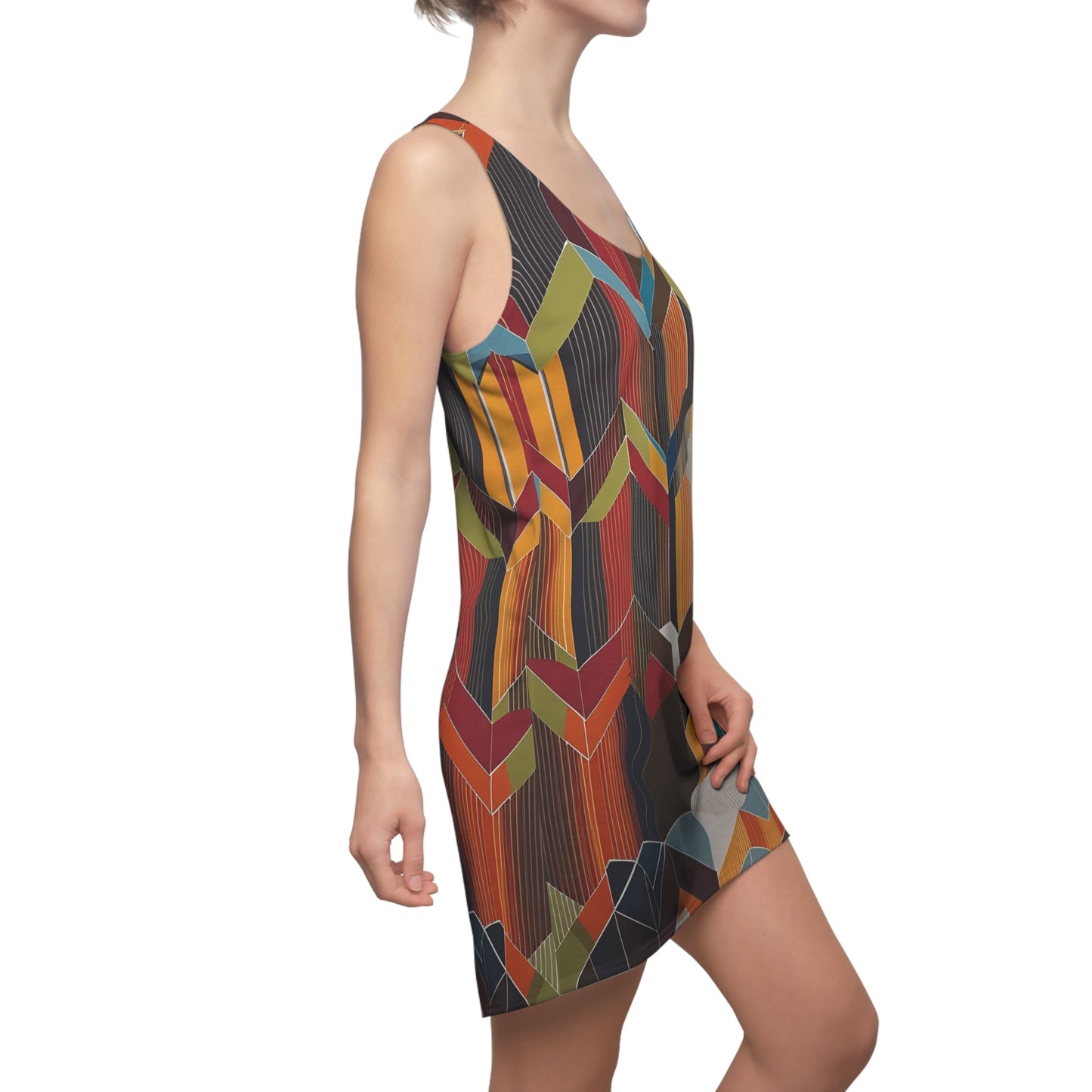 BKS Flag Prism™ Racerback Dress Printify bakabo.club