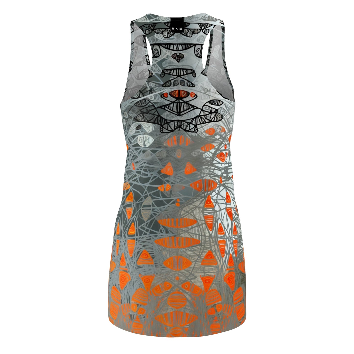 BKS Glyph Swarm™ Racerback Dress Printify bakabo.club