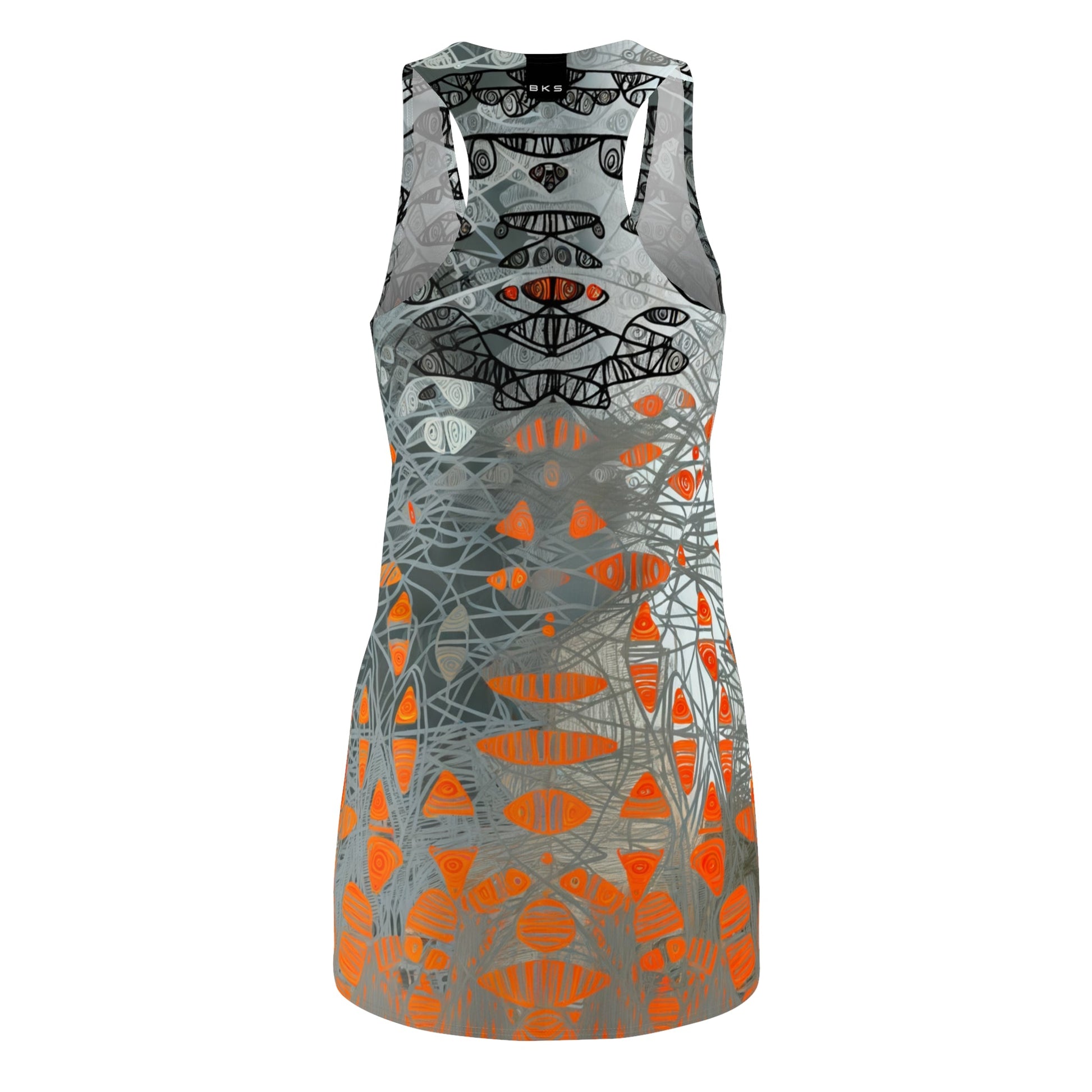BKS Glyph Swarm™ Racerback Dress Printify bakabo.club