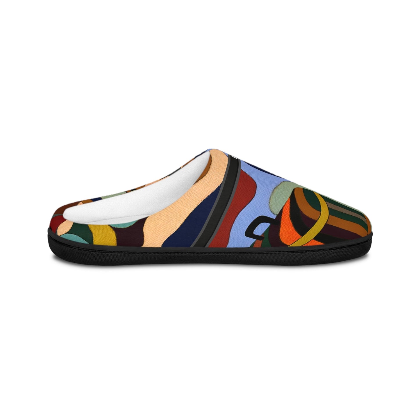 Abstract Colorblock Women's Indoor Slippers — Cozy Artistic Home Shoes BakAbo Studio BKS bakabo.club