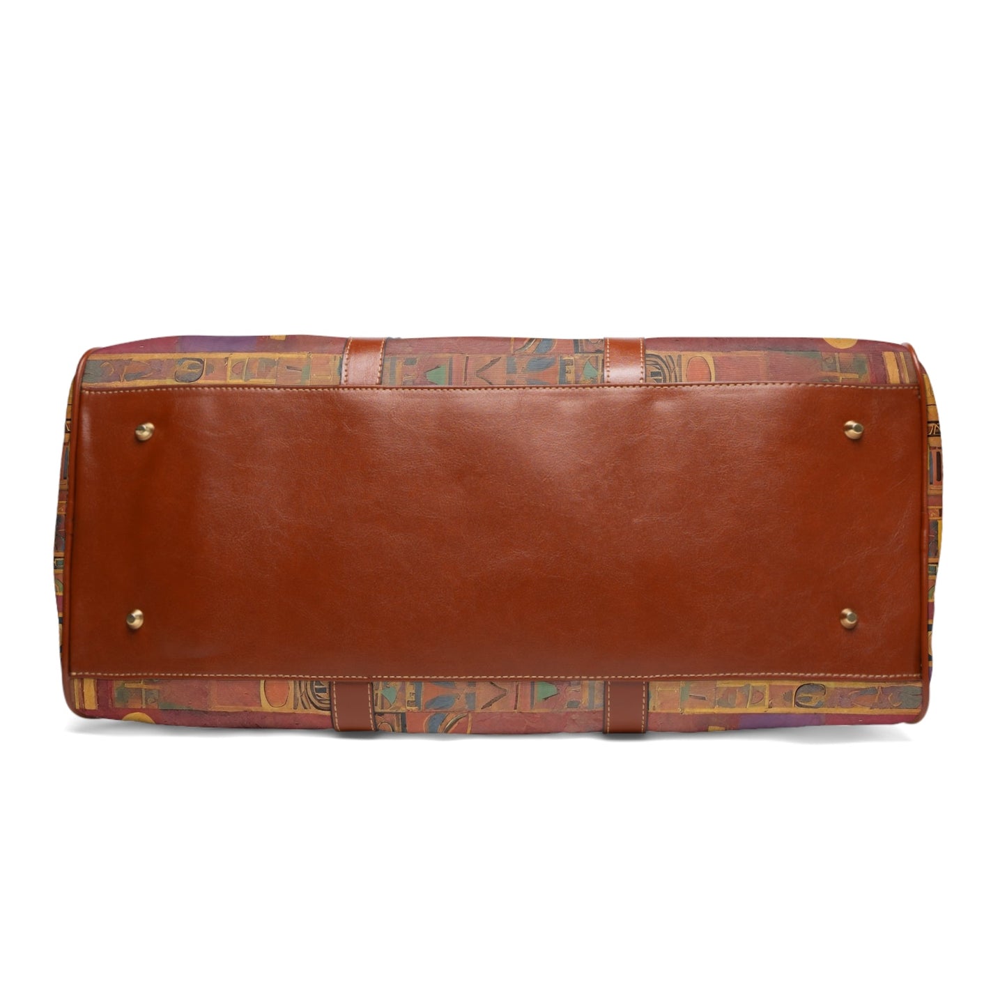 Waterproof Travel Bag — Egyptian Hieroglyphic Pattern Duffle Printify bakabo.club
