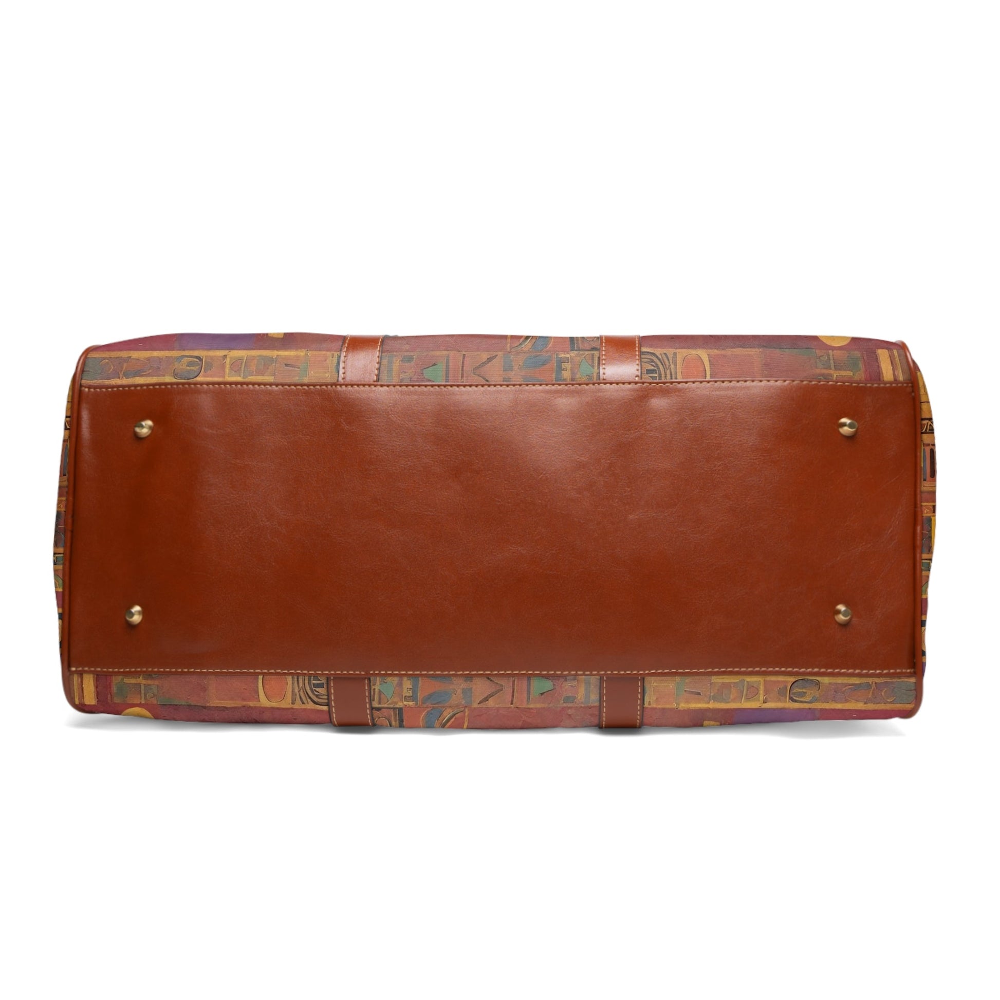 Waterproof Travel Bag — Egyptian Hieroglyphic Pattern Duffle Printify bakabo.club