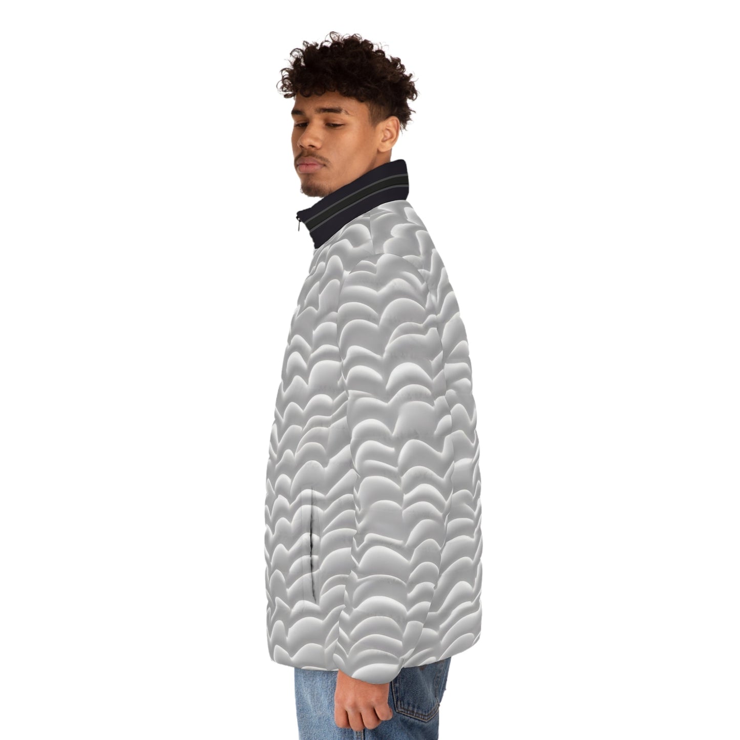 Cloud-Quilt Men's Puffer Jacket — Lightweight Quilted All-Over Print Printify bakabo.club