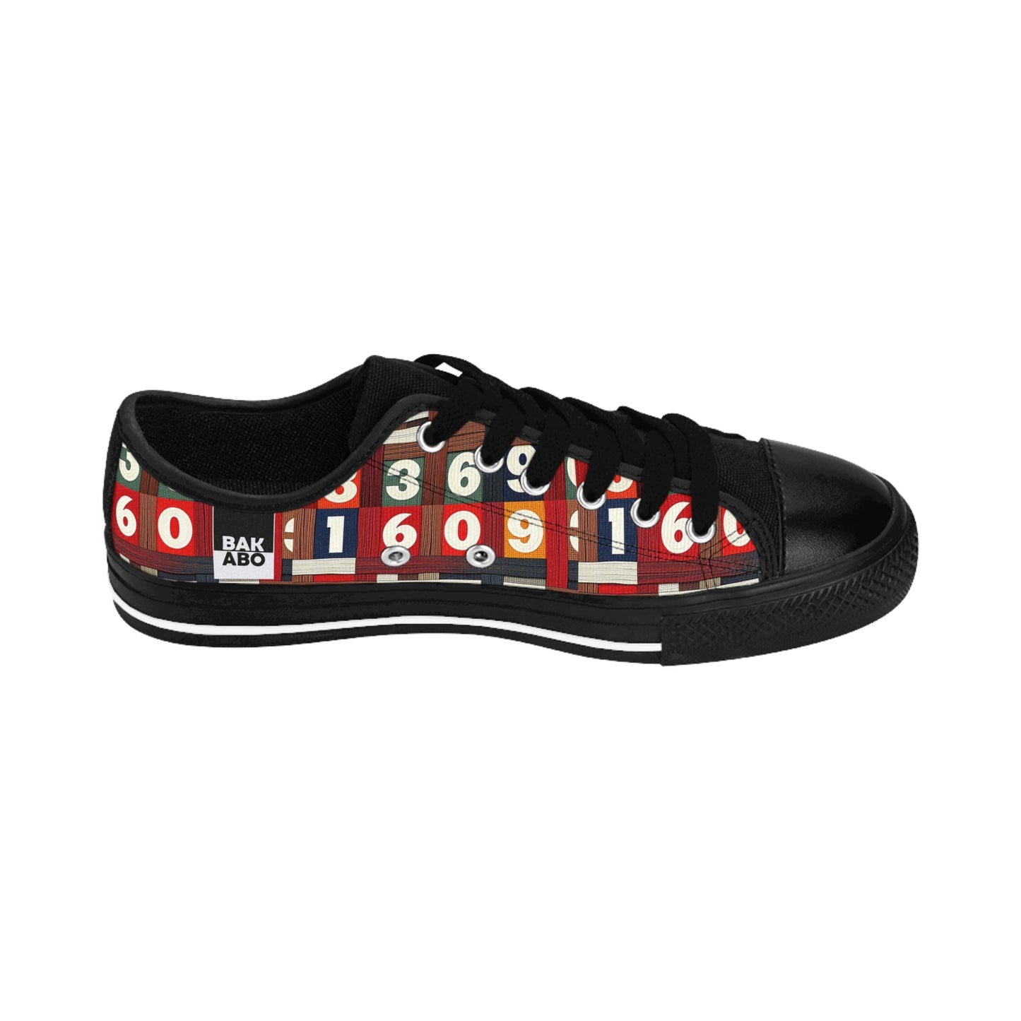 Retro Scoreboard Men’s Sneakers — Vintage Game Numbers Print Printify bakabo.club