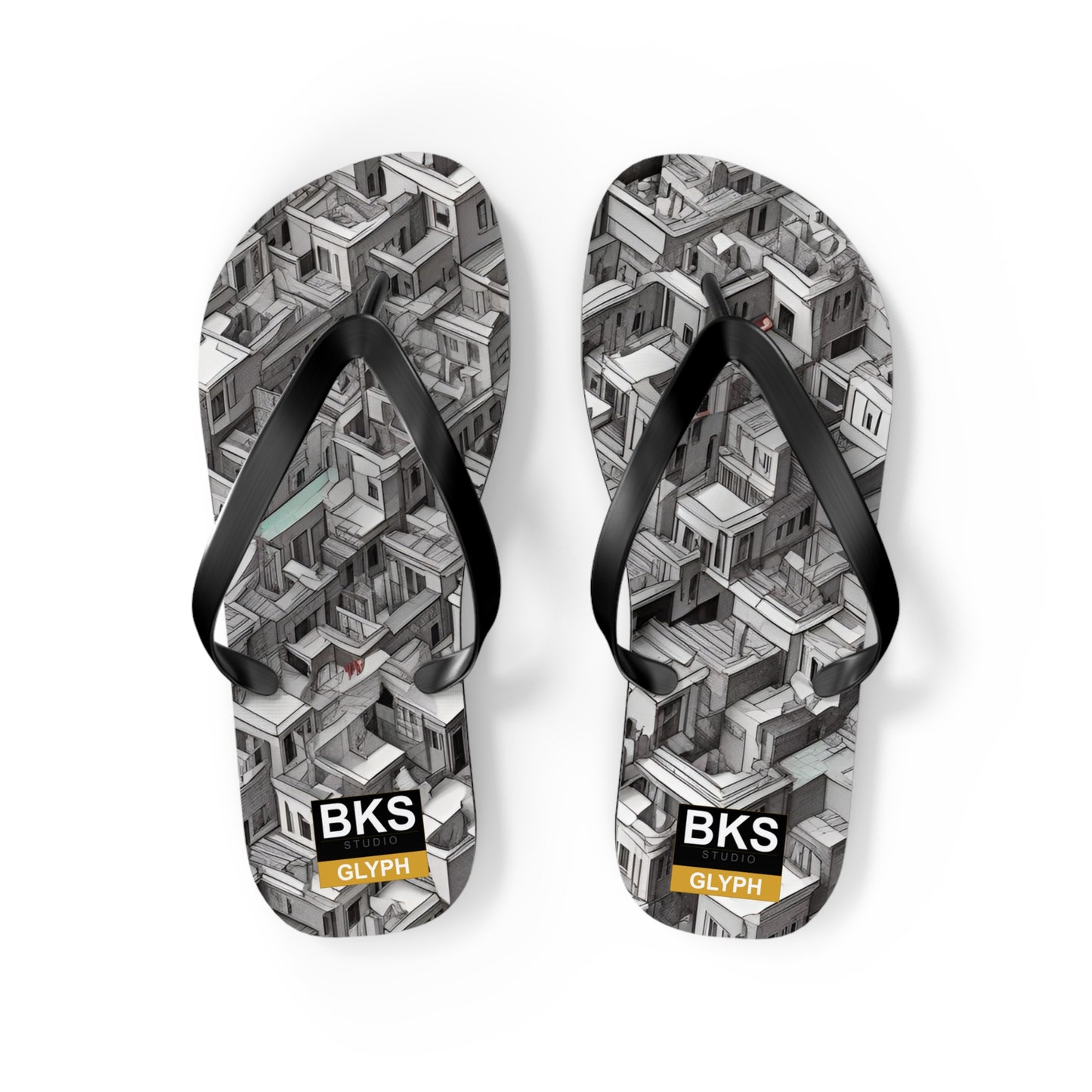 BKS Glyph Escher™ Flip Flops