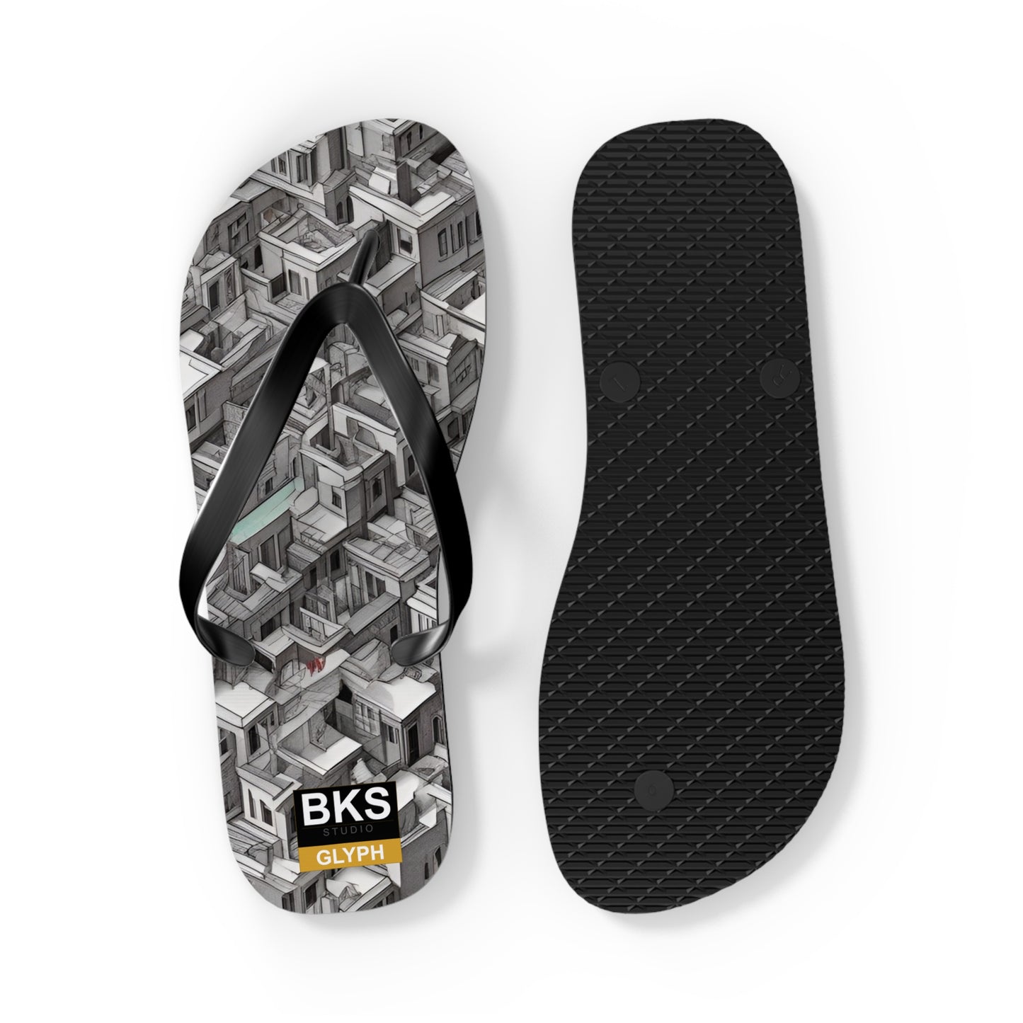 BKS Glyph Escher™ Flip Flops