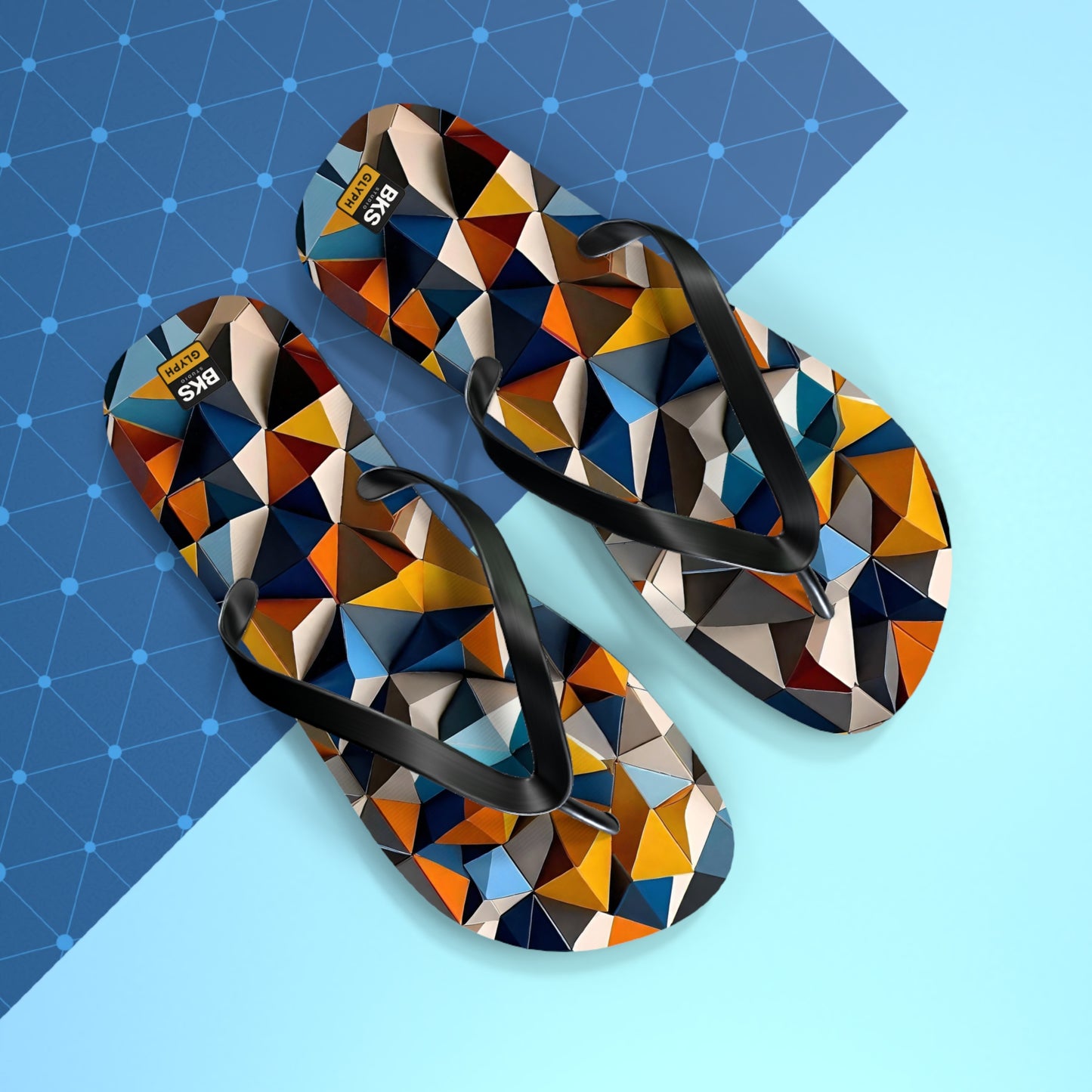 BKS Hours Mosaic Triangle™ Flip Flops
