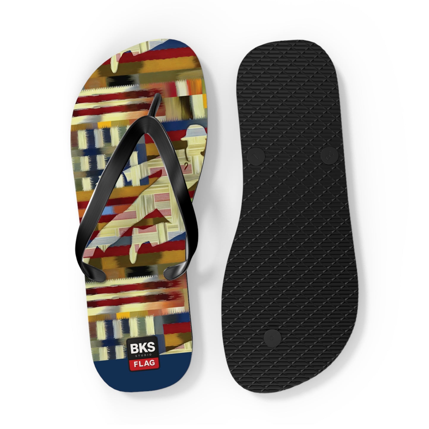 BKS Flag Colorblock Red™ Flip Flops