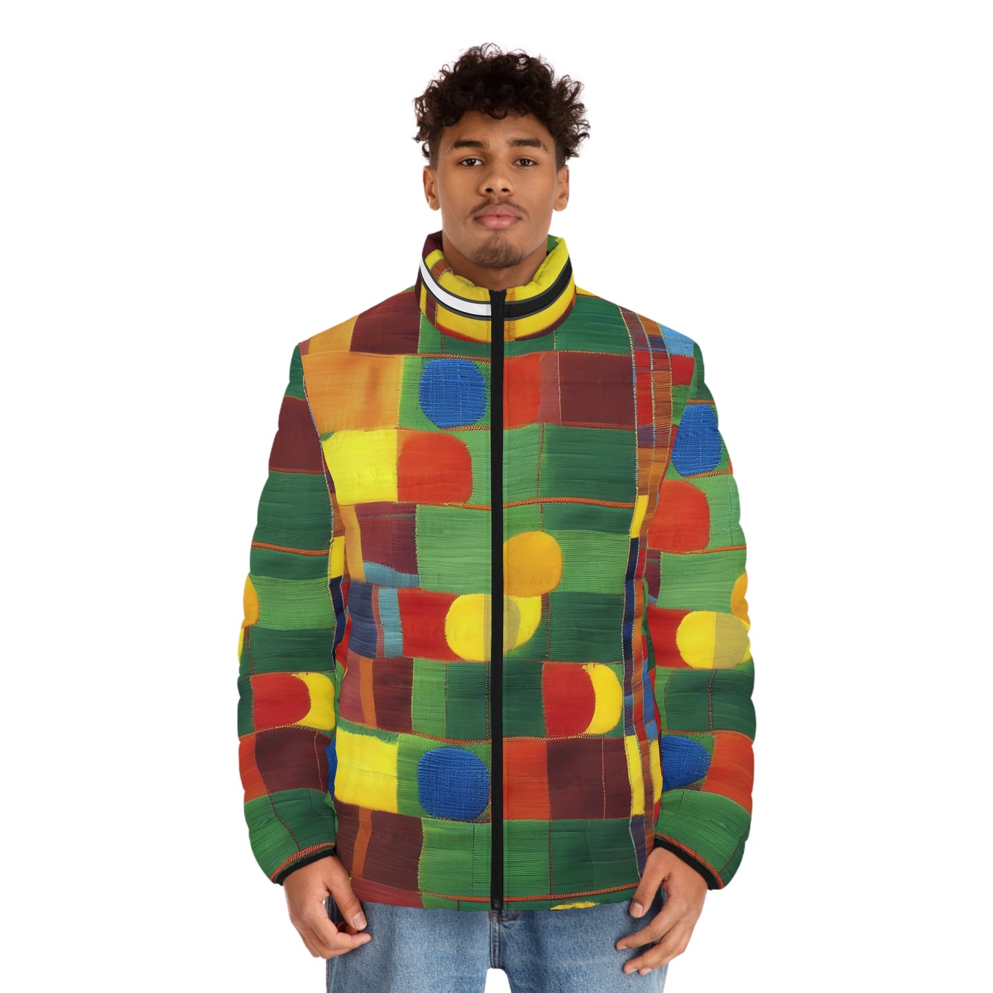 Patchwork Person 🧵(BKS) Puffer Jacket