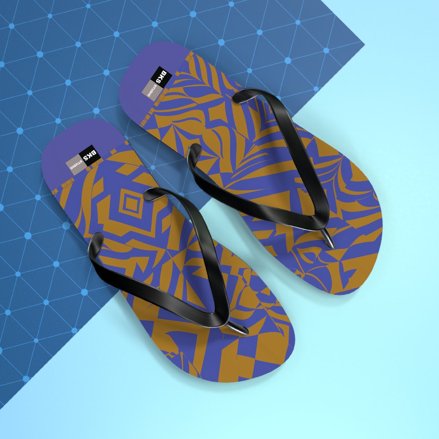 BKS Glyph Violet Gold™ Flip Flops