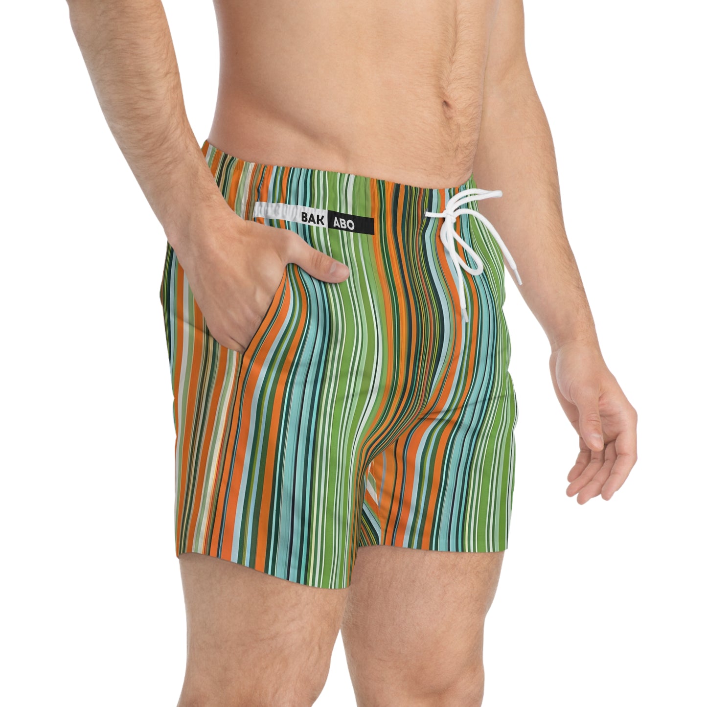 Colorful lines (BKS)🩳Swim Trunks