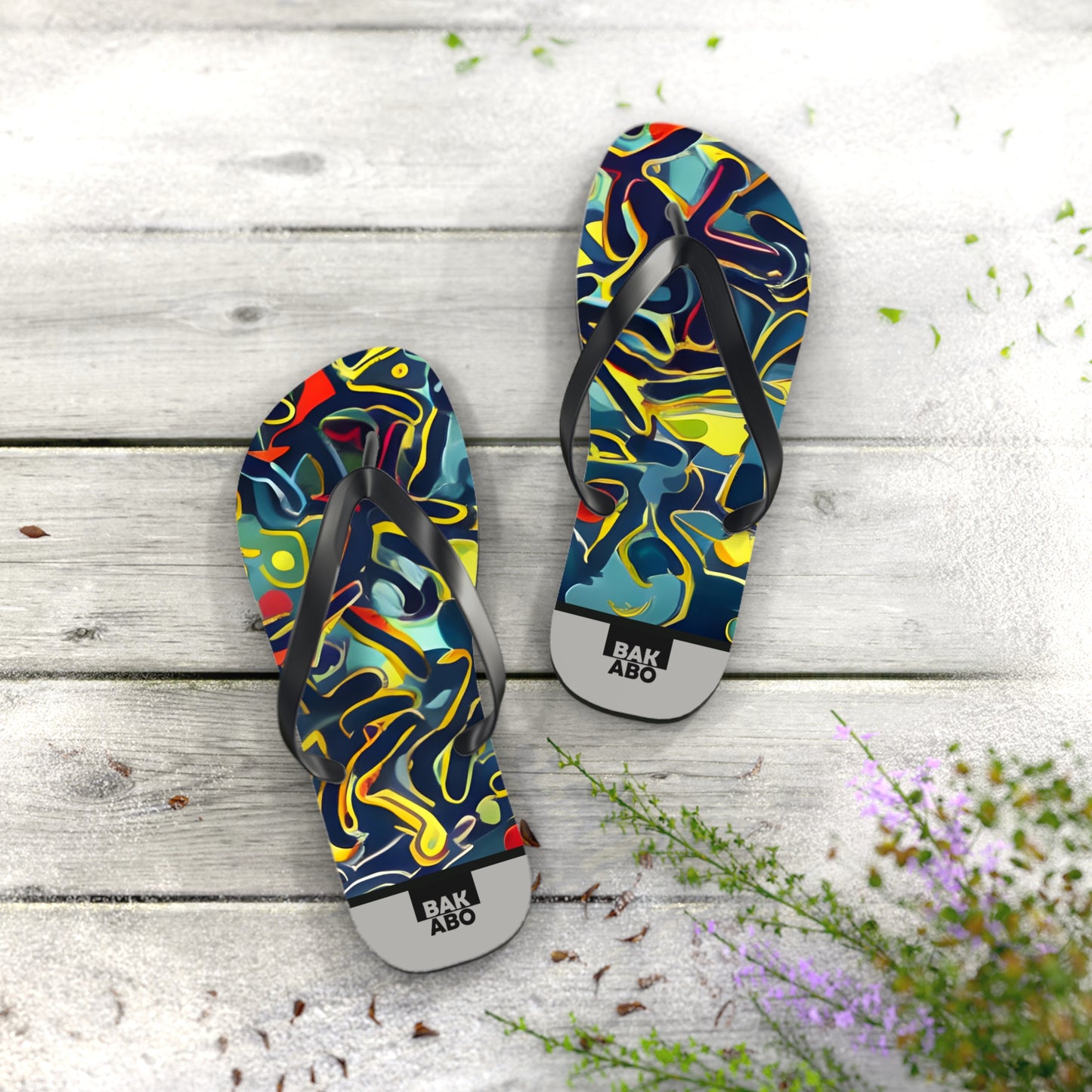 Vibrant Vibes (BKS) 👣Flip Flops