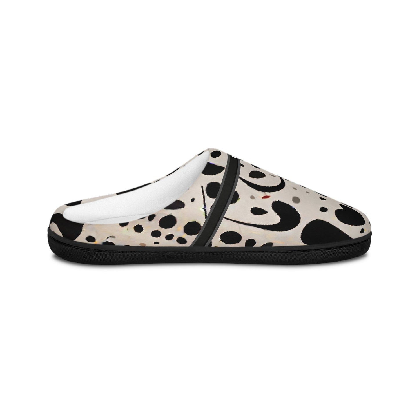 Dalmatian Dot Indoor Slippers — Cozy Women's Slip-On House Shoes BakAbo Studio BKS bakabo.club