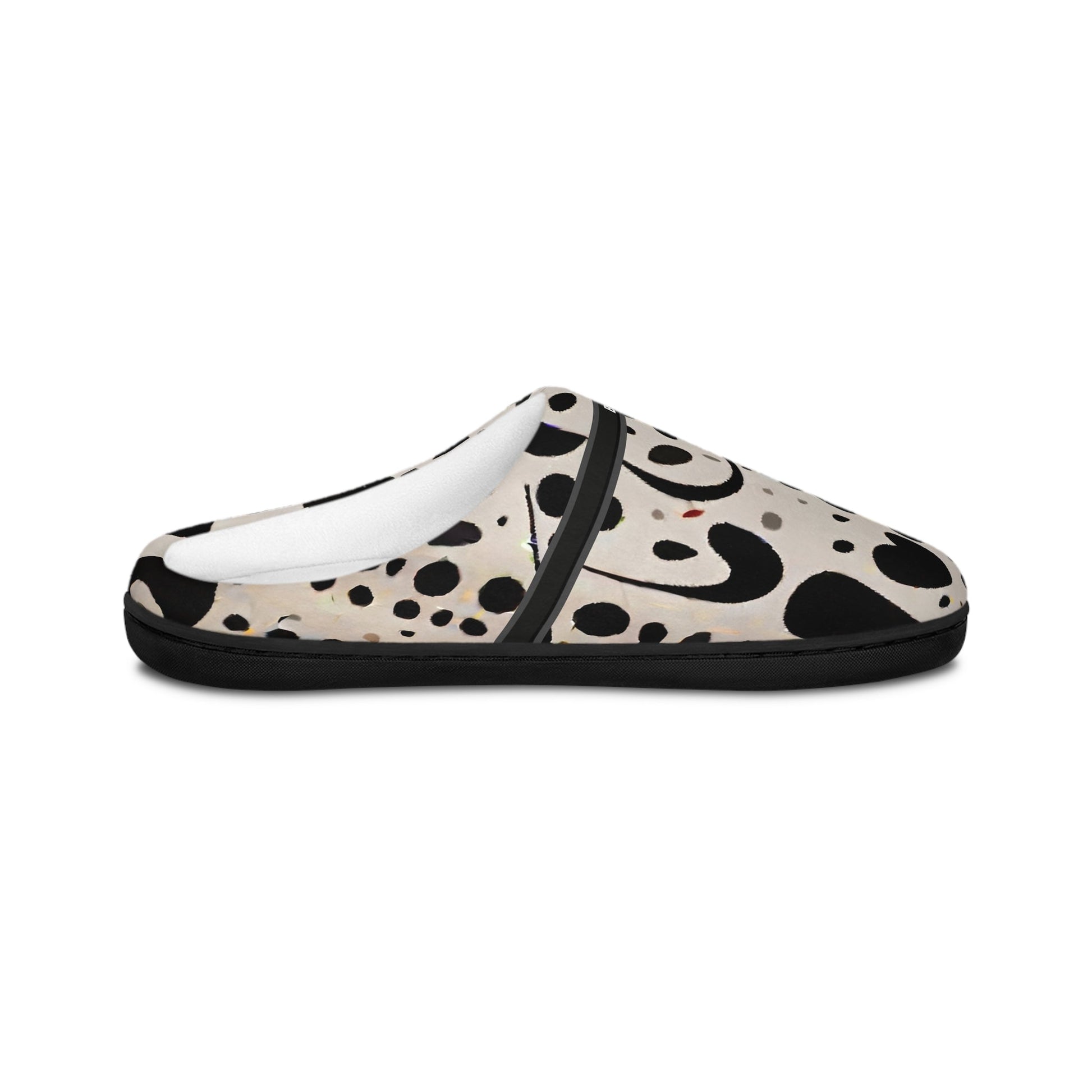 Dalmatian Dot Indoor Slippers — Cozy Women's Slip-On House Shoes BakAbo Studio BKS bakabo.club
