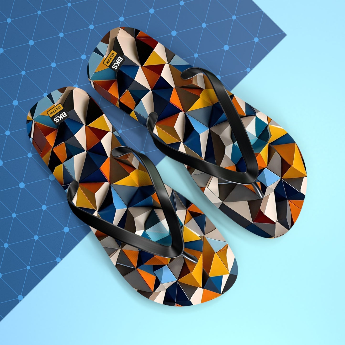 BKS Hours Mosaic Triangle™ Flip Flops