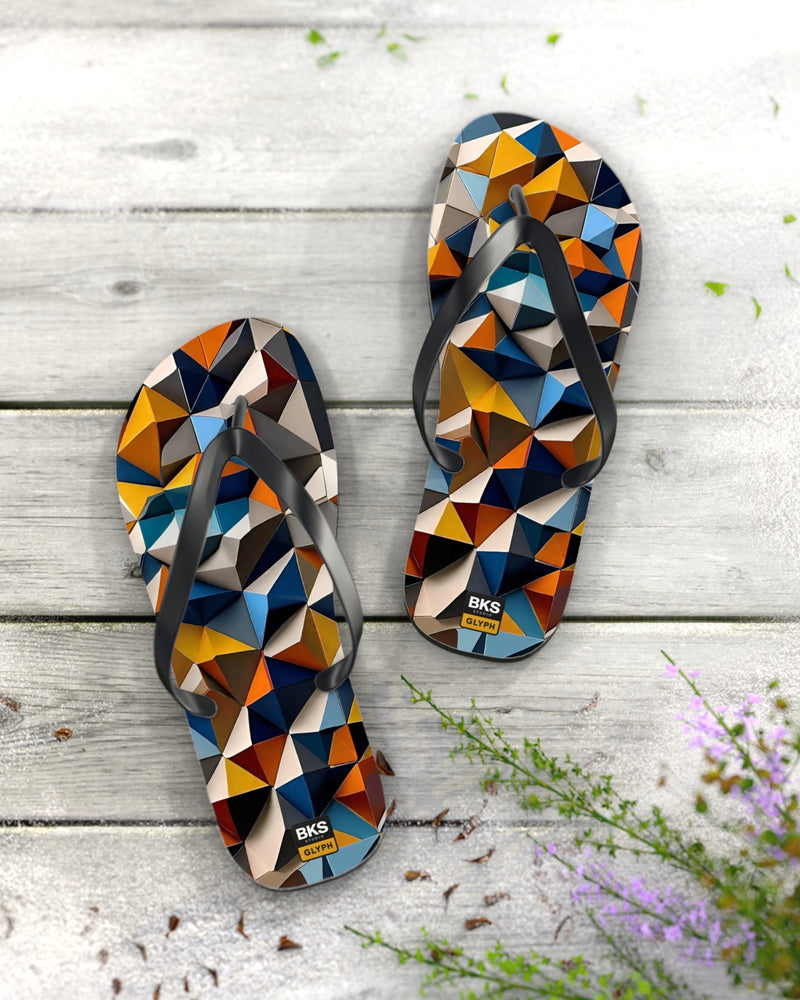 BKS Hours Mosaic Triangle™ Flip Flops