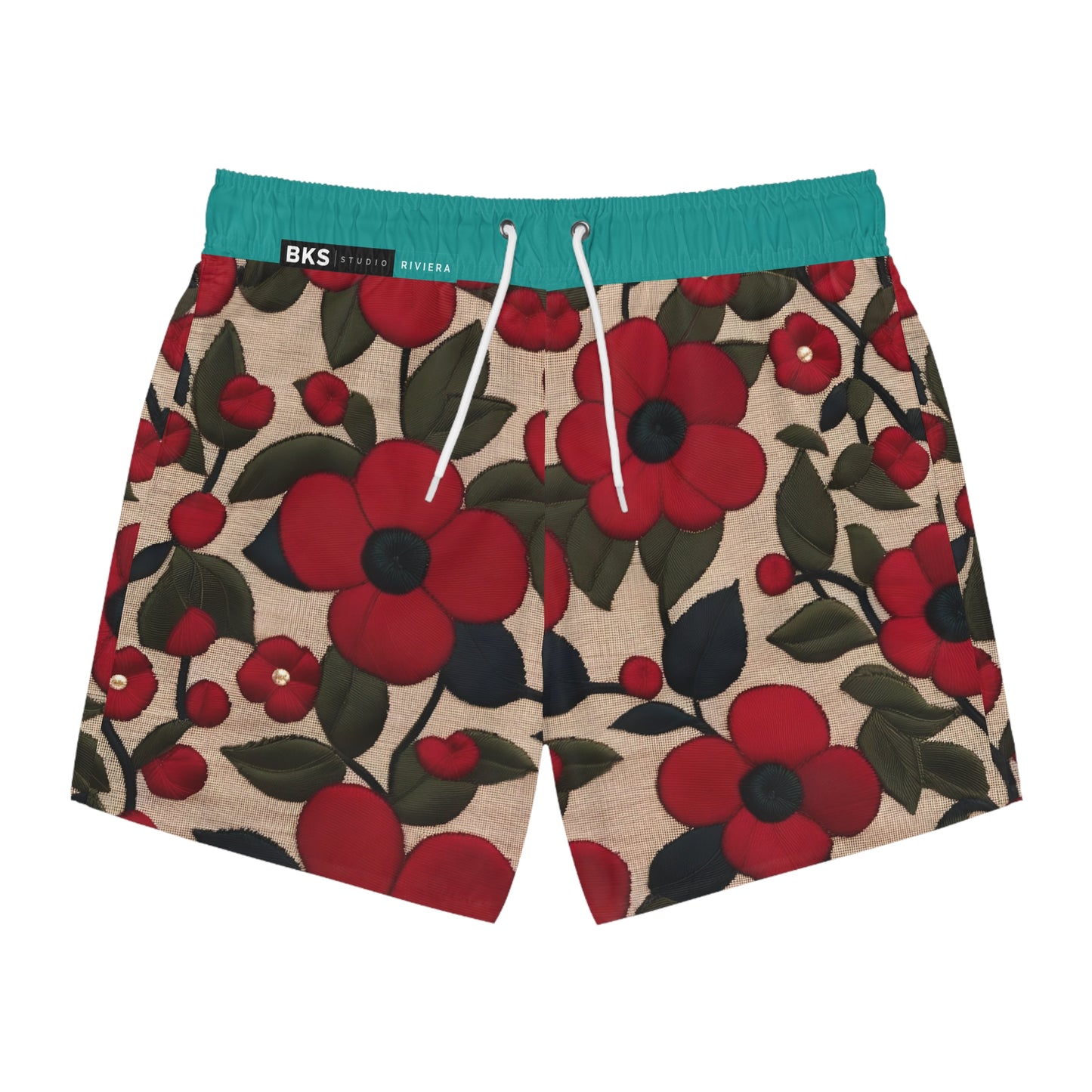 BKS Riviera Floral Poppy™ Swim Trunks