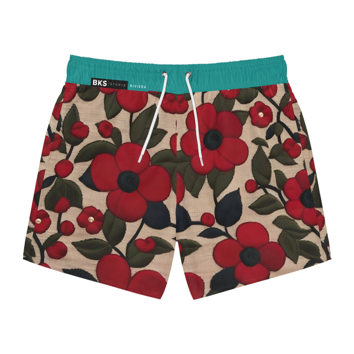 BKS Riviera Floral Poppy™ Badeshorts