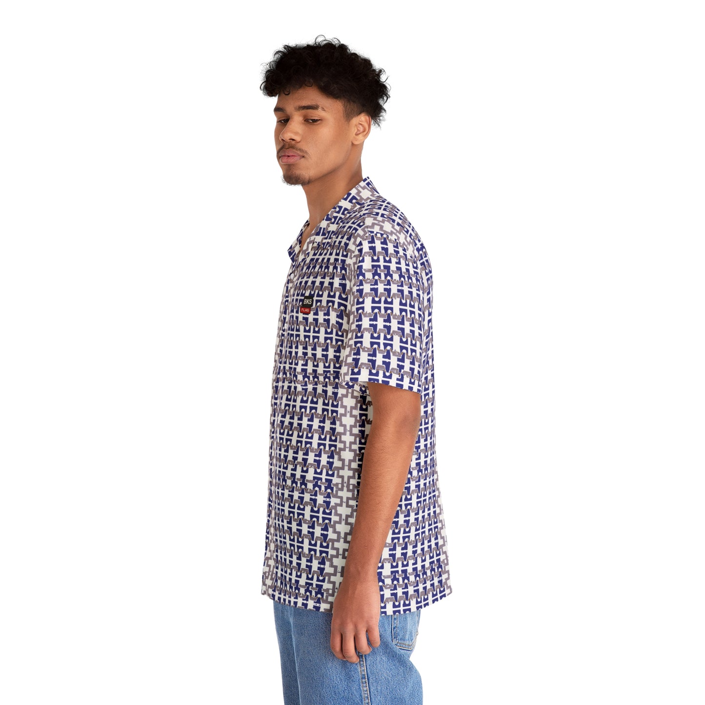 BKS Flag Hawaiian Blue™ Hawaiian Shirt