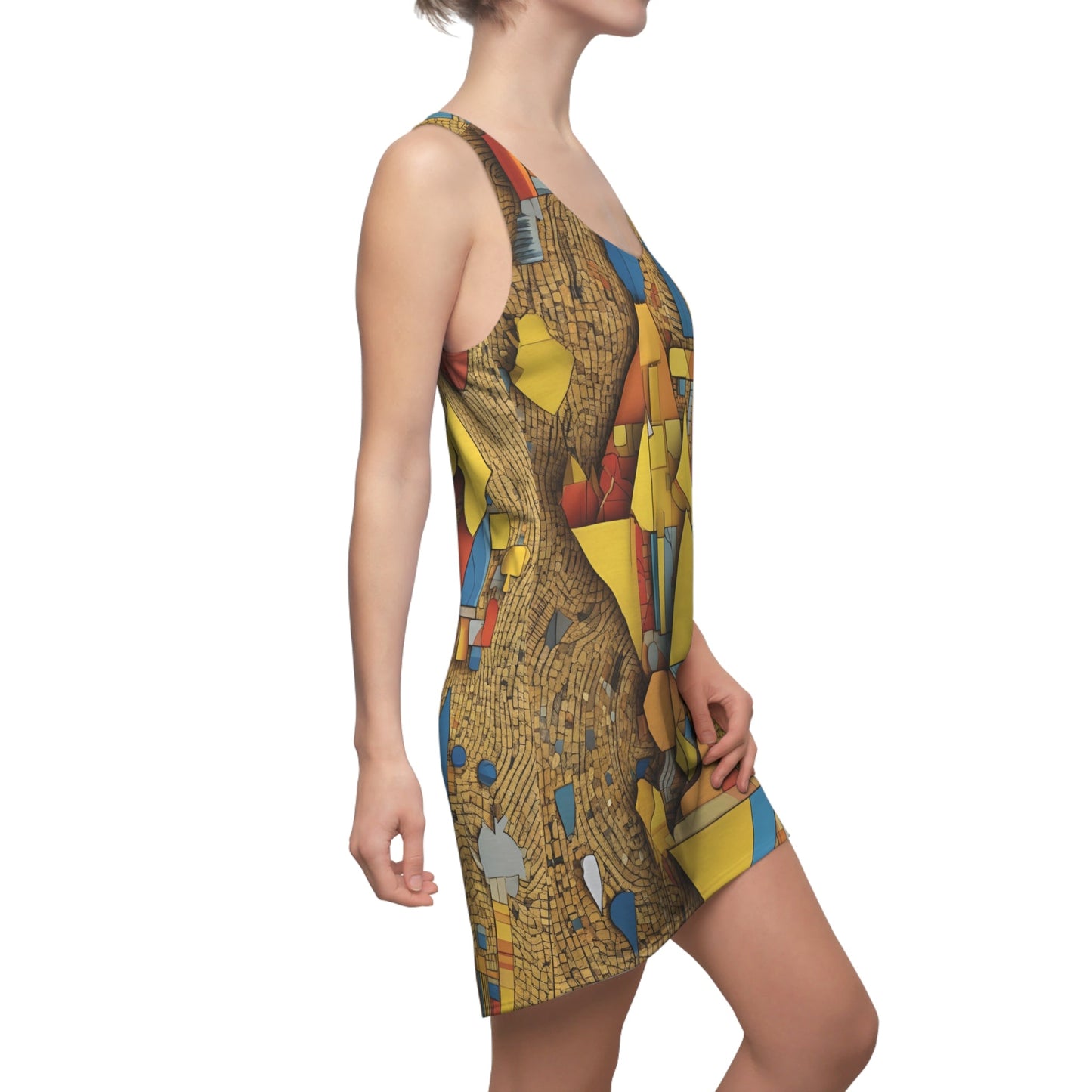 BKS Marker Cube™ Racerback Dress Printify bakabo.club