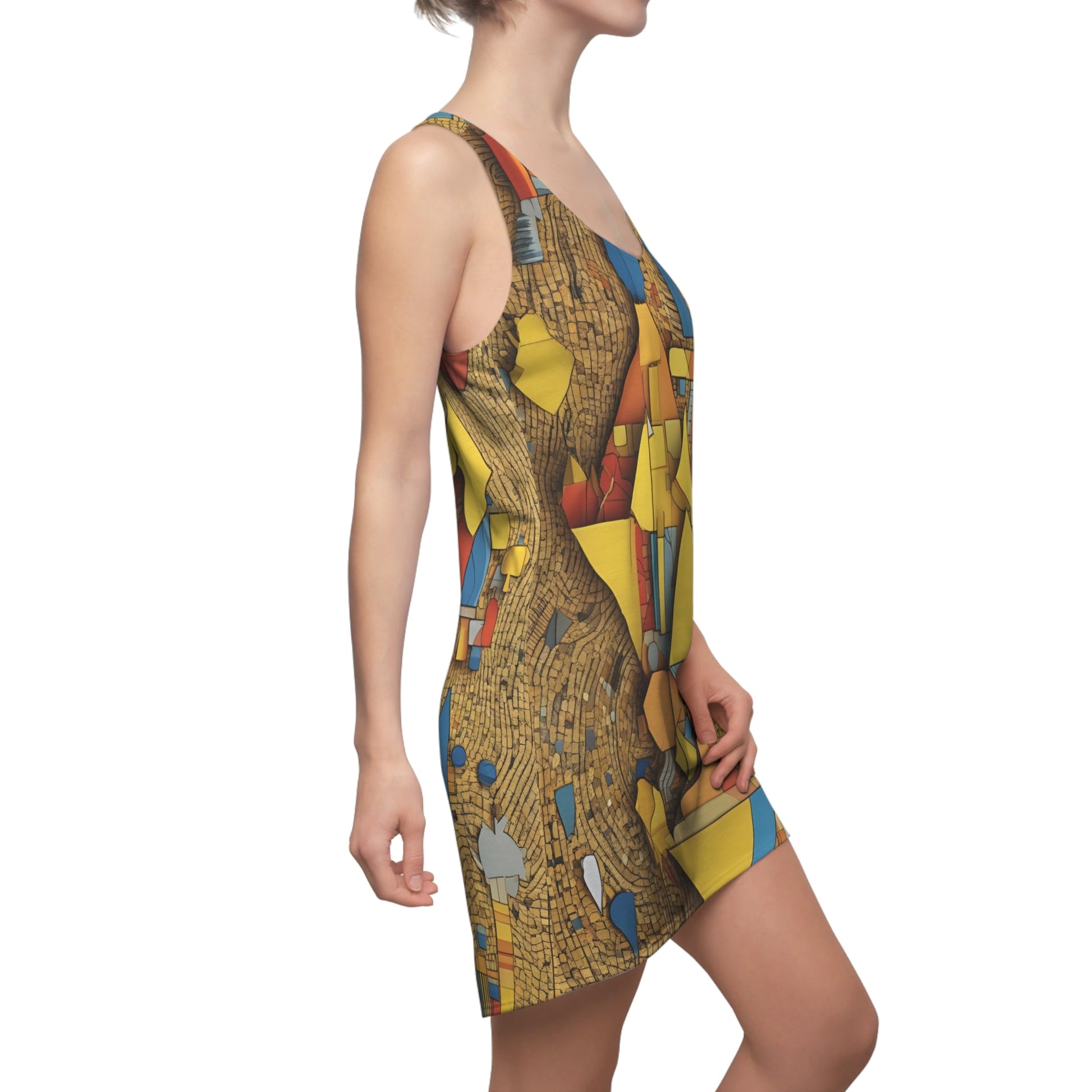 BKS Marker Cube™ Racerback Dress Printify bakabo.club