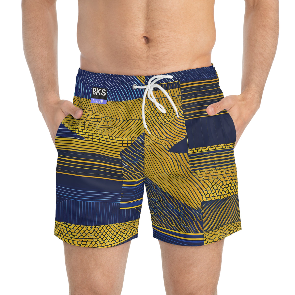 Pulse Chord™ Swim Trunks — worn, studio