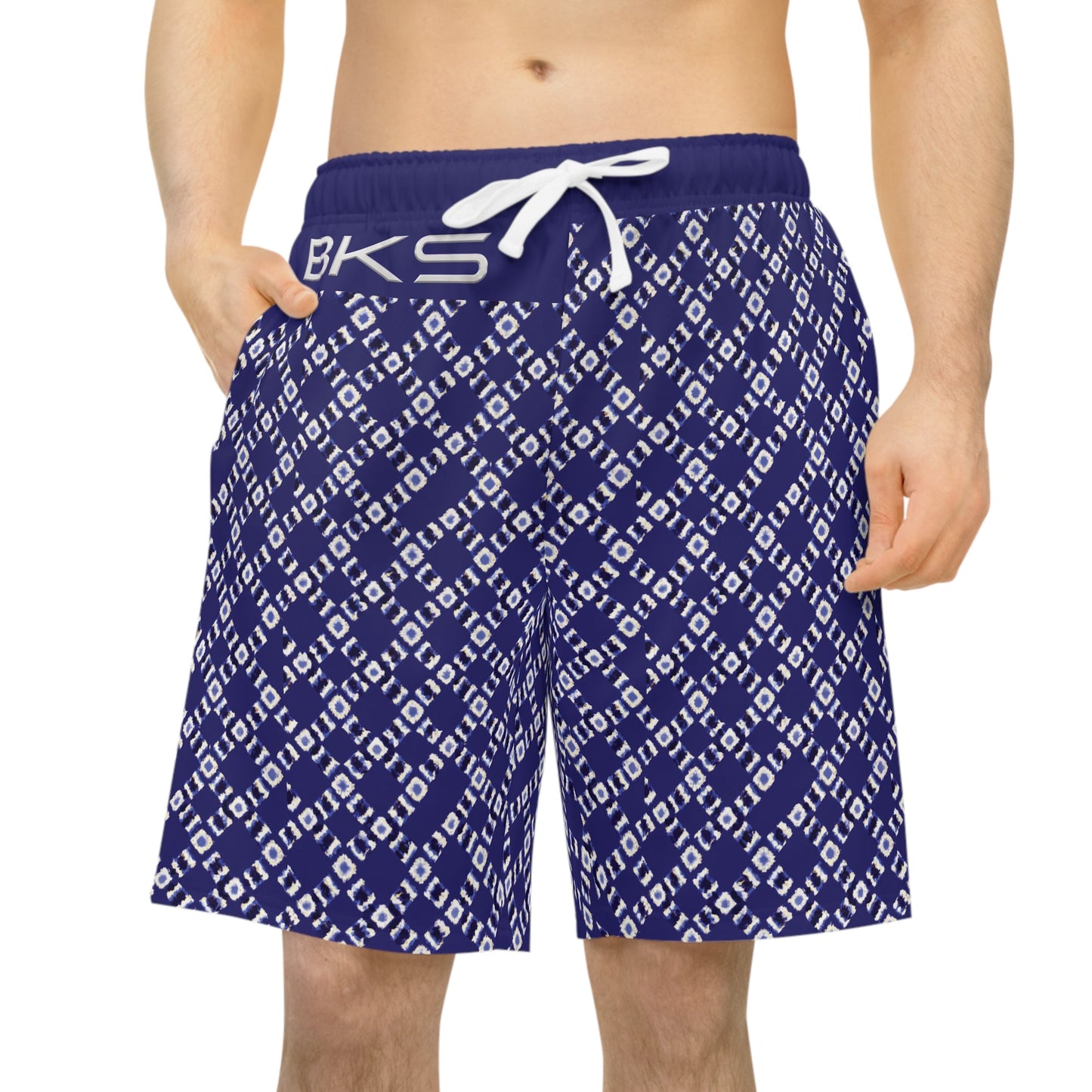 BKS Riviera Weave™ Athletic Long Shorts Printify bakabo.club