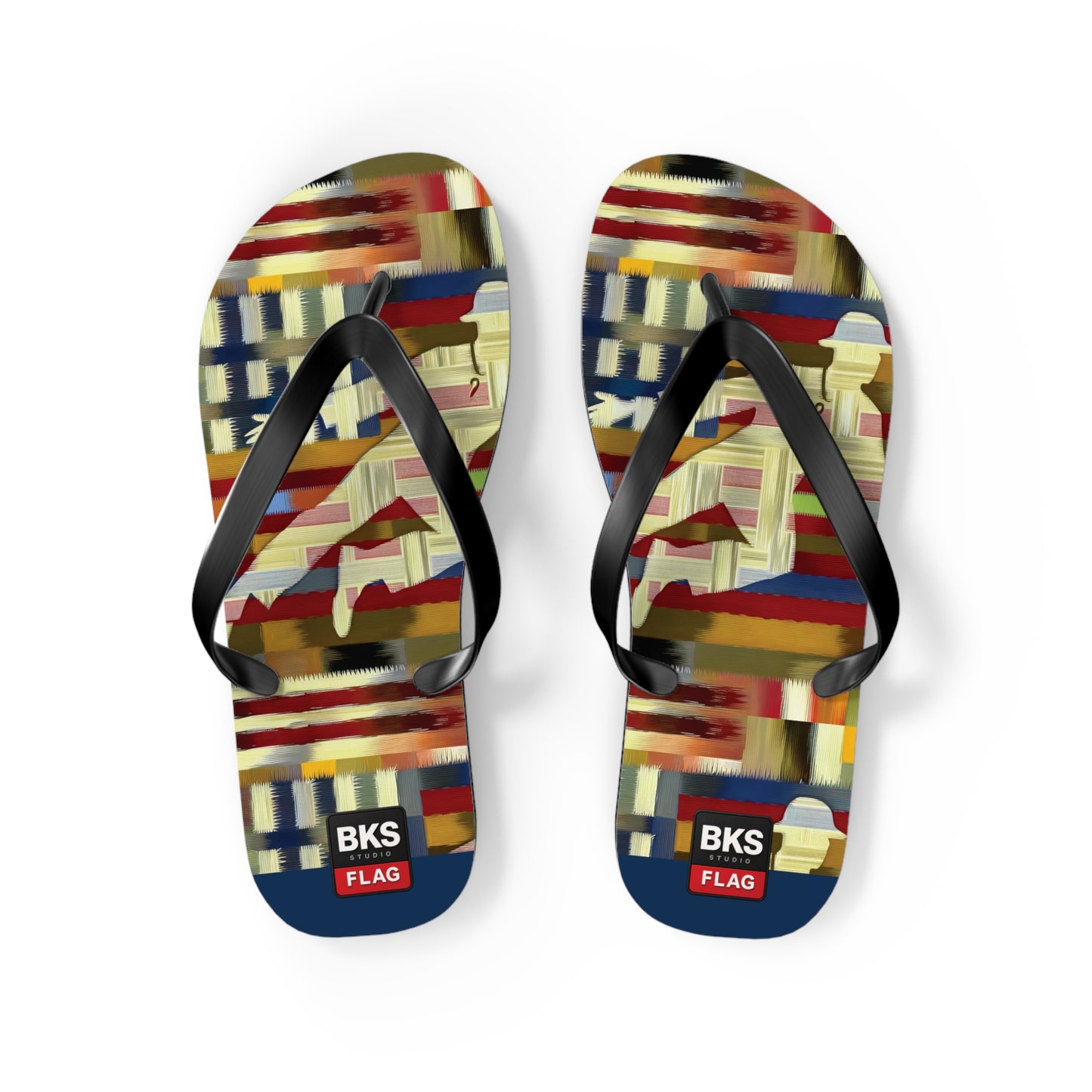 BKS Flag Colorblock Red™ Flip Flops