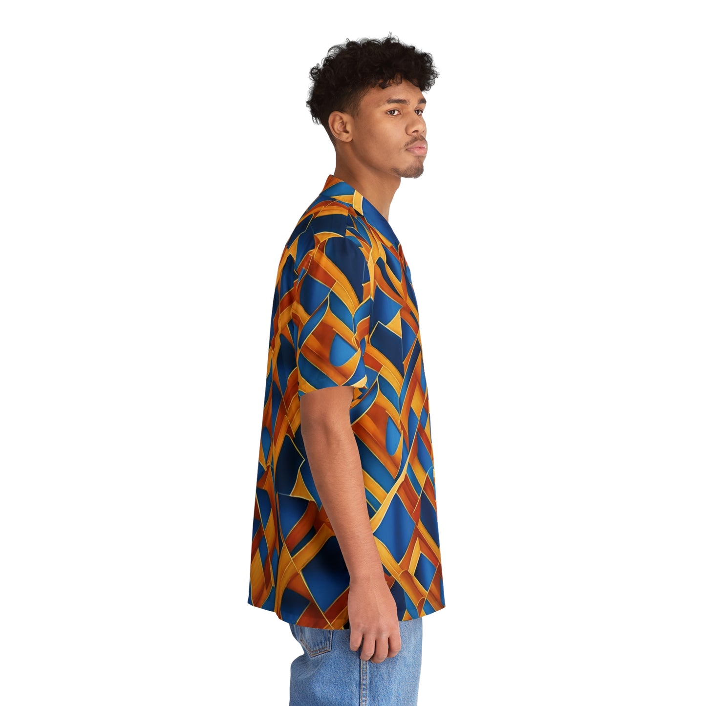 BKS Glyph Blue Orange™ Hawaiian Shirt