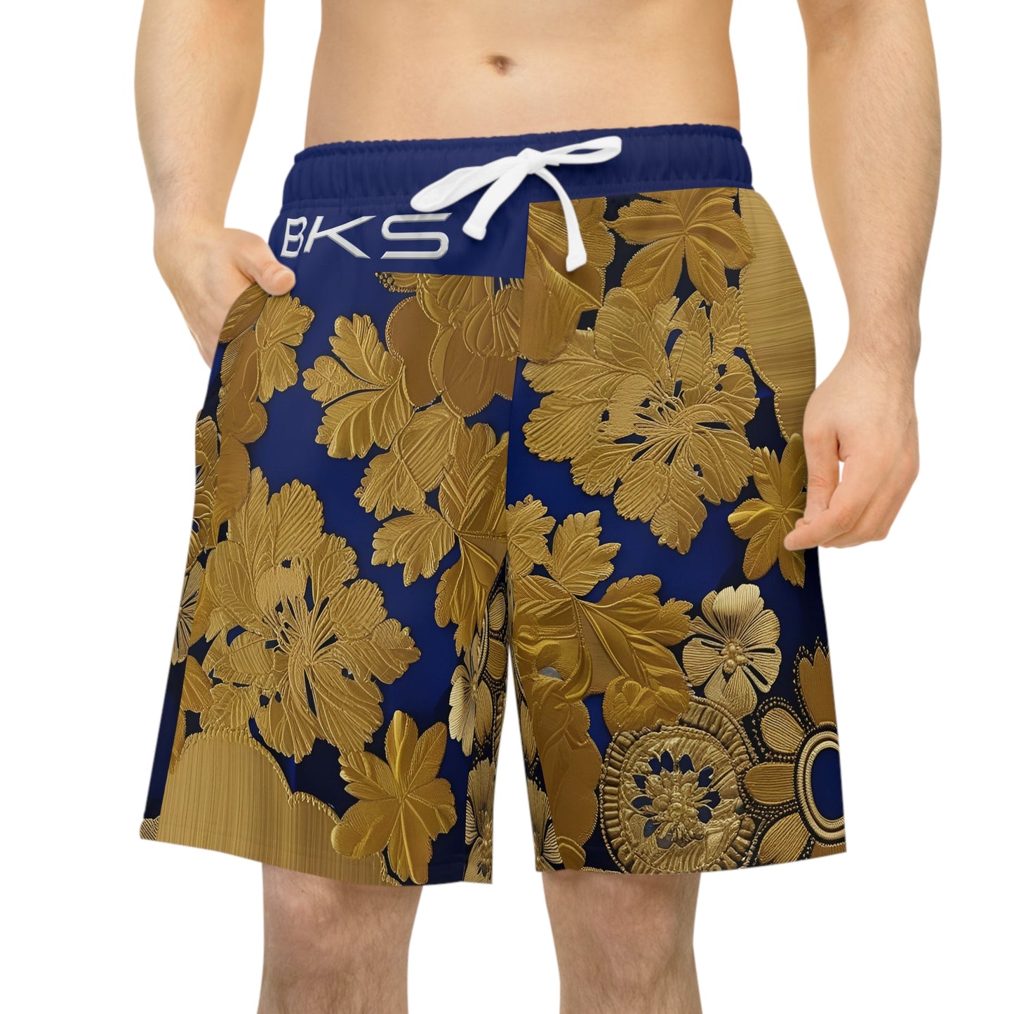 BKS Hours Brocade™ Athletic Long Shorts Printify bakabo.club