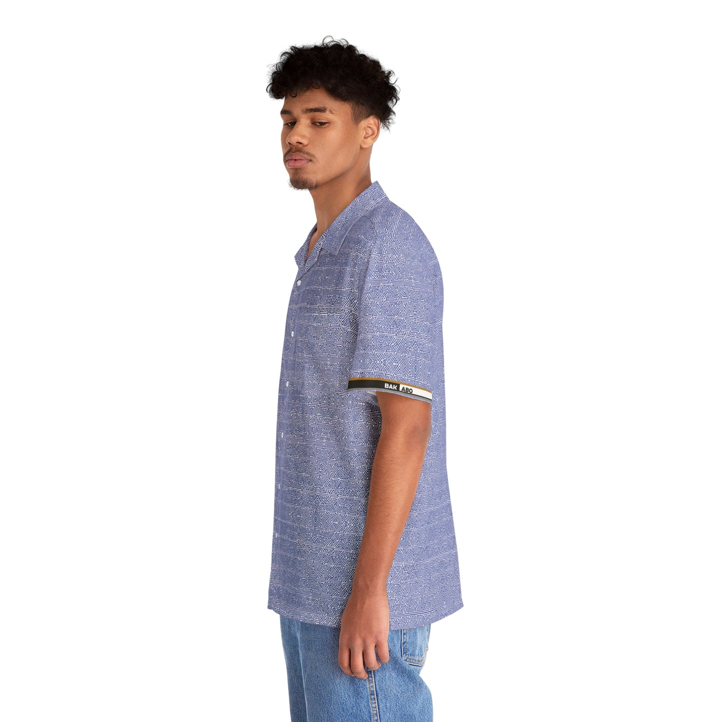 Lavender Textured Hawaiian Shirt — Casual Resort Button-Up for Men Printify bakabo.club