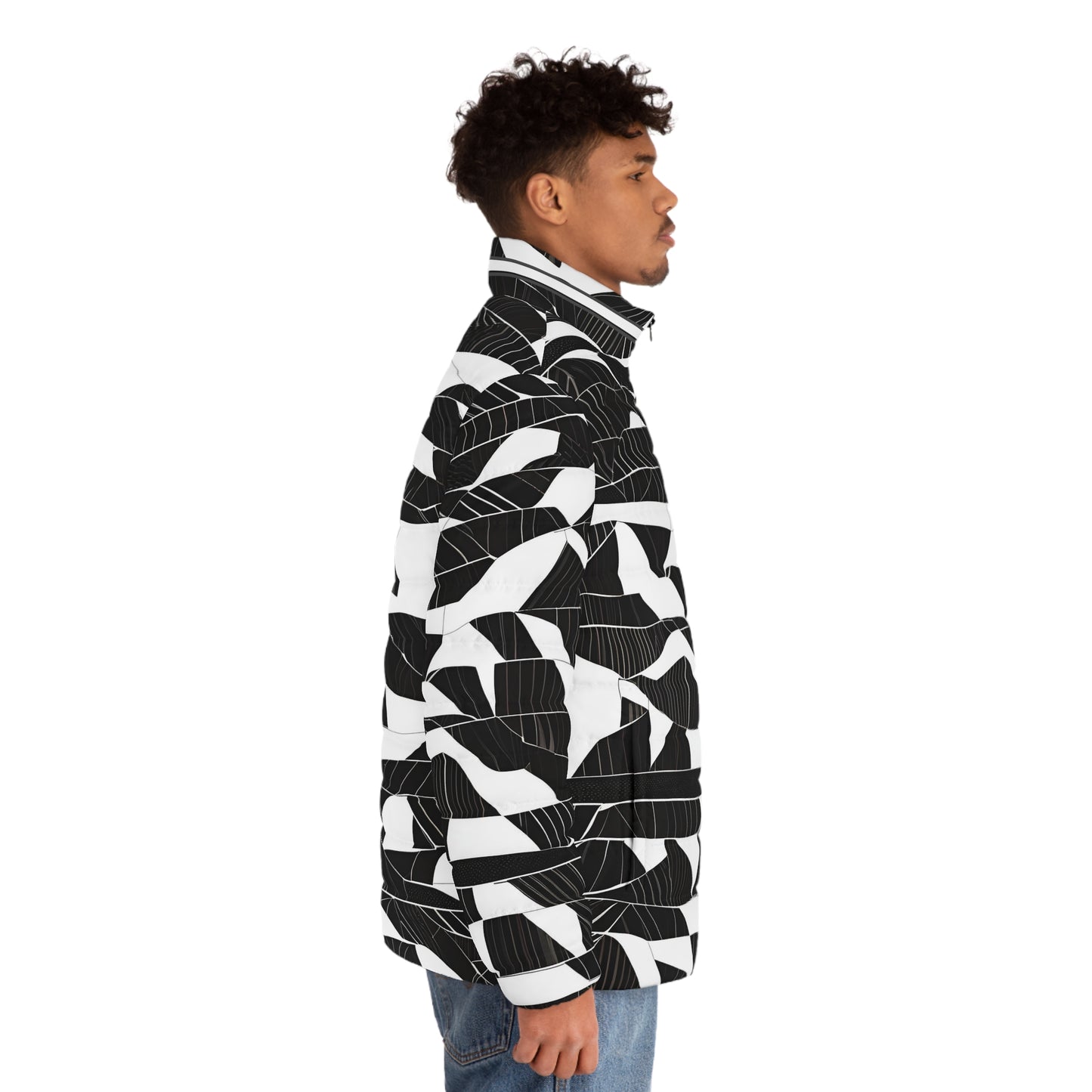 Monochrome Camo (BKS)🖤Puffer Jacket