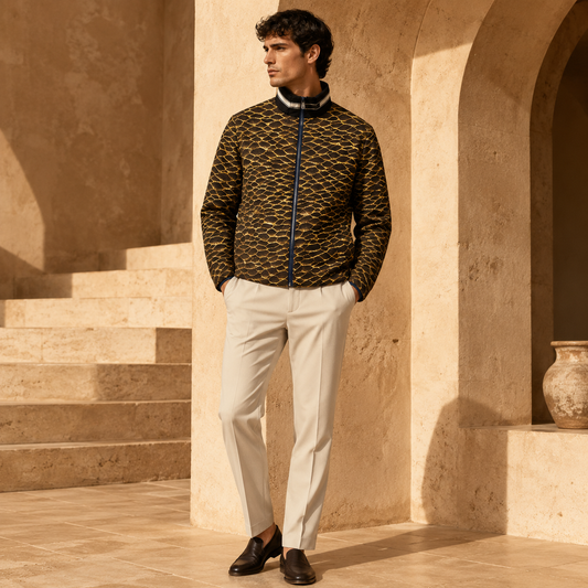 BKS Scale Puffer Jacket - BKS Folklore Puffer Jacket