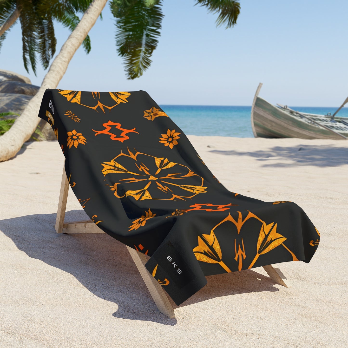 BKS Glyph Scroll™ Beach Towel