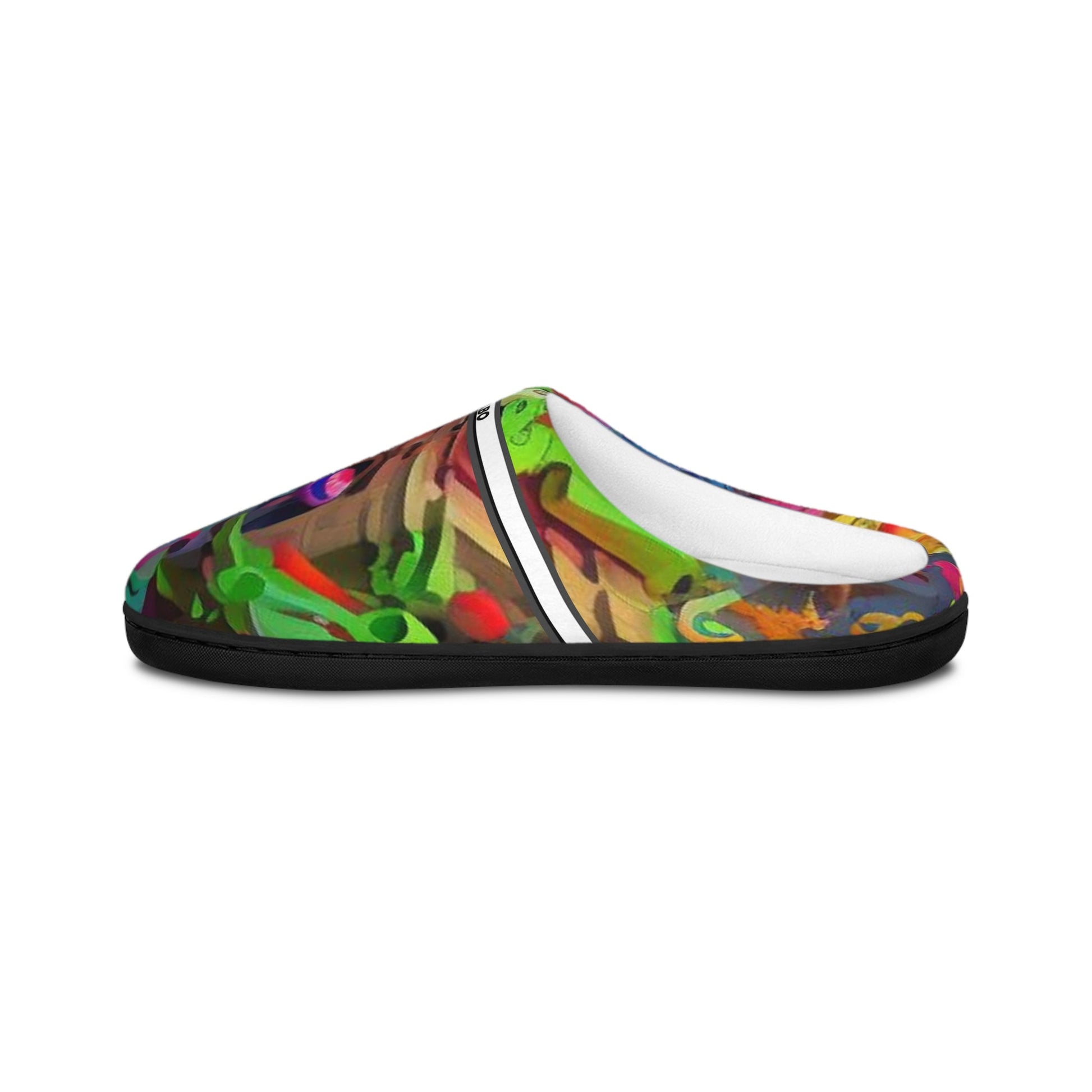 Colorful Graffiti Indoor Slippers for Women — Cozy Artistic House Shoes BakAbo Studio BKS bakabo.club
