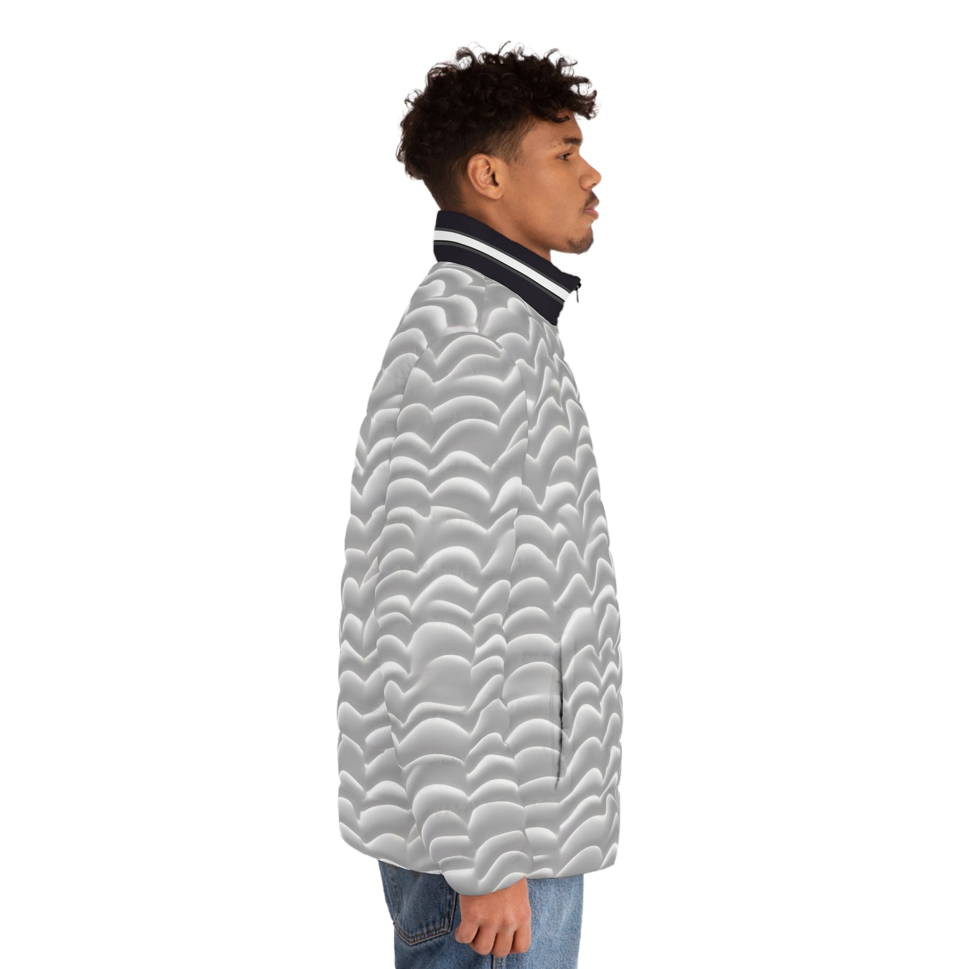 Cloud-Quilt Men's Puffer Jacket — Lightweight Quilted All-Over Print Printify bakabo.club